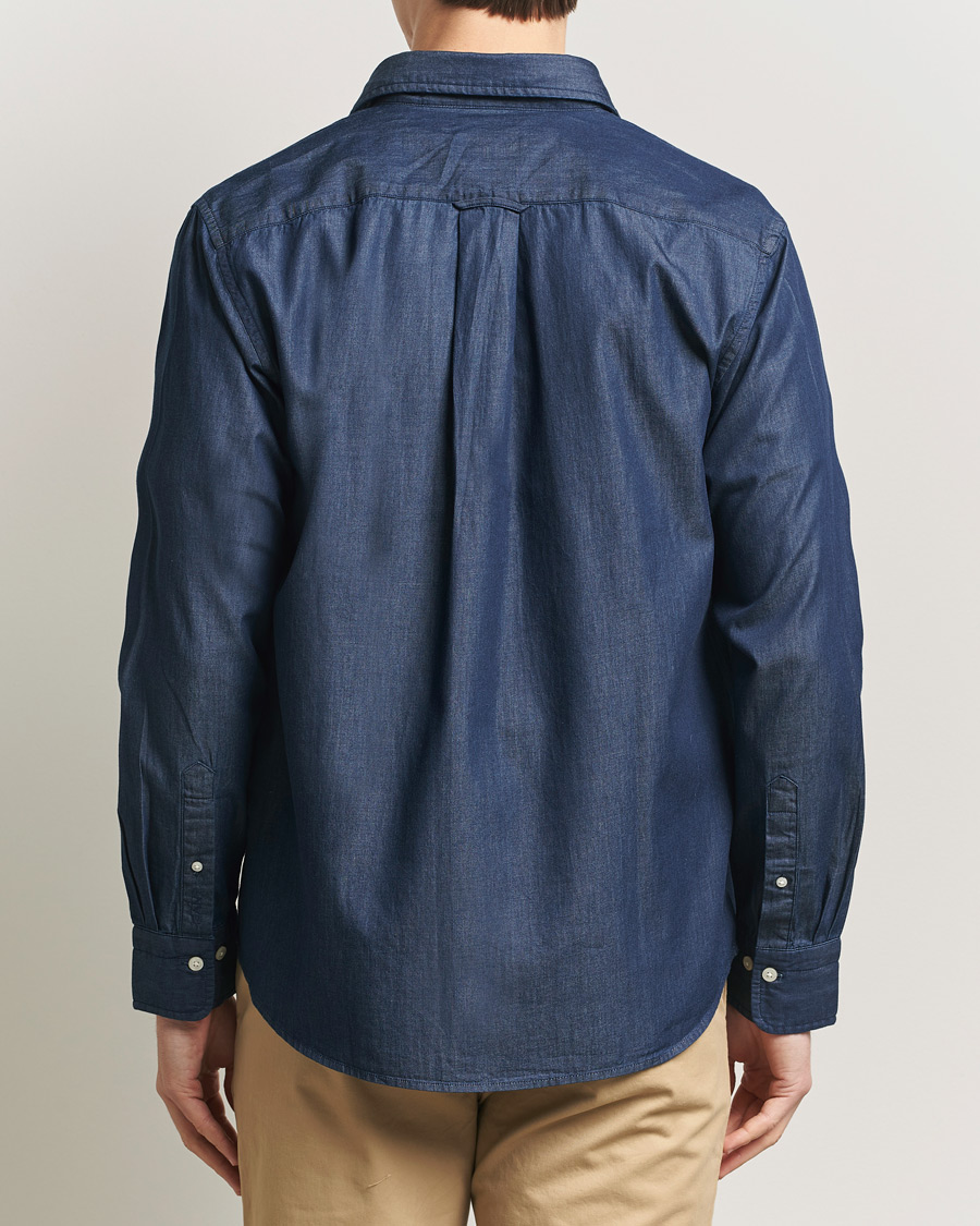 Herre | Skjorter | GANT | Regular Fit Indigo Twill Shirt Dark Indigo