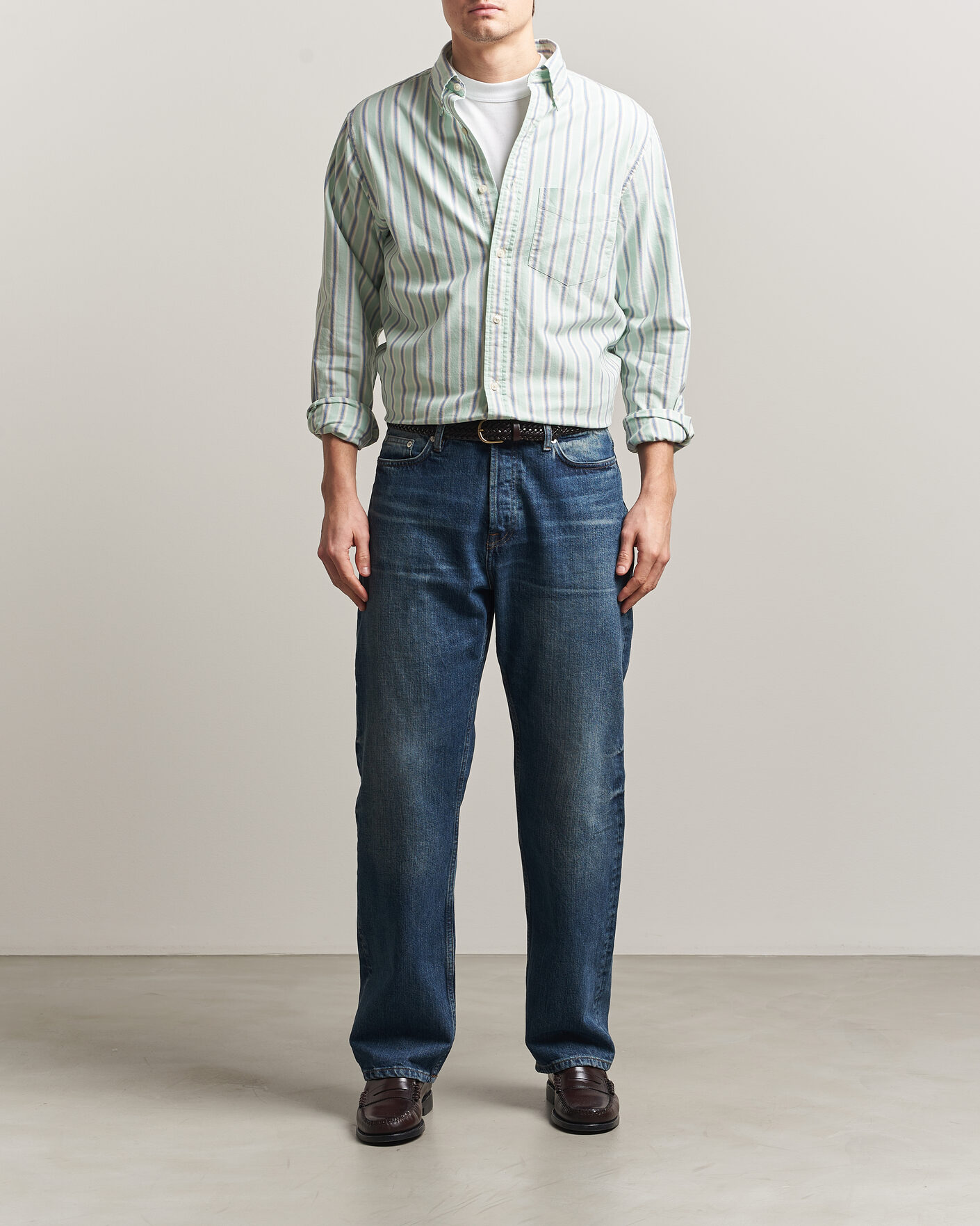 Herre | Skjorter | Gant | Regluar Fit Archive Oxford Shirt Washed Turquoise