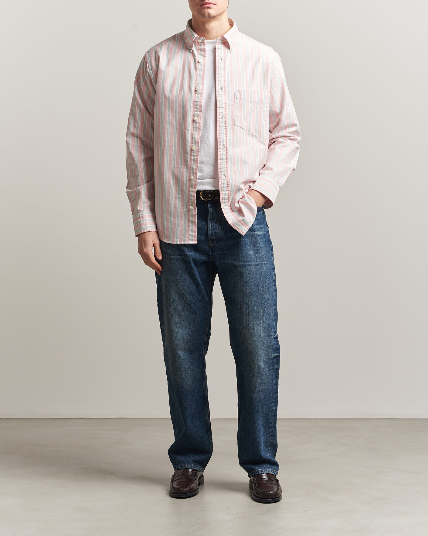 Herre | Skjorter | Gant | Regluar Fit Archive Oxford Shirt Washed Pink