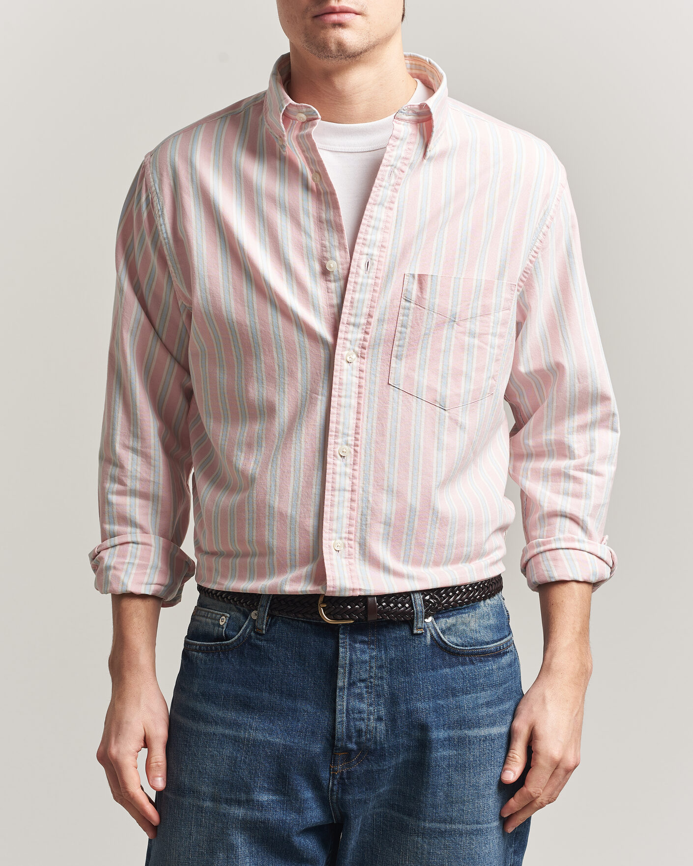 Herre | Skjorter | Gant | Regluar Fit Archive Oxford Shirt Washed Pink