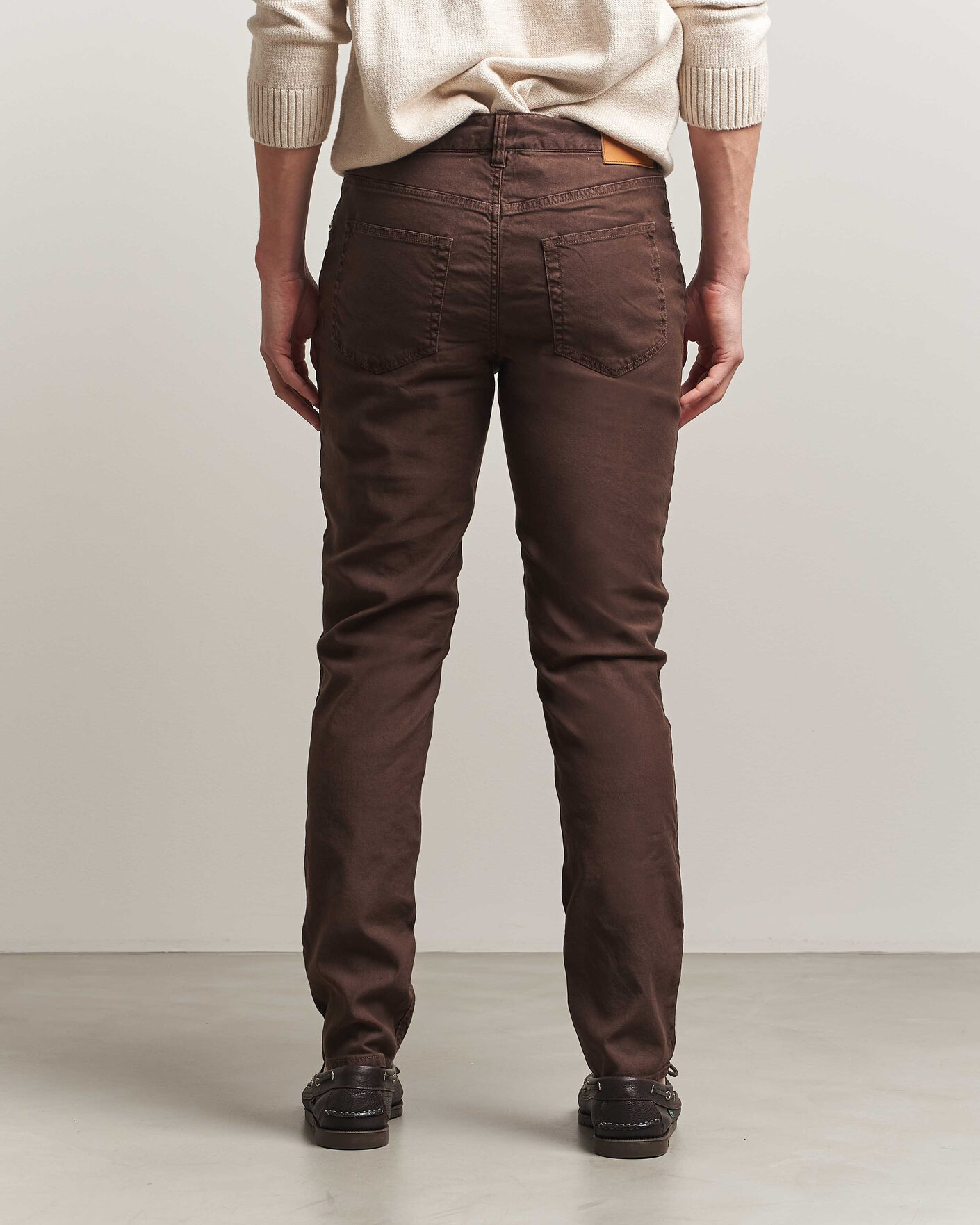 Herre | Bukser | Gant | Slim Fit Cotton/Linen 5-Pocket Pants Rich Brown