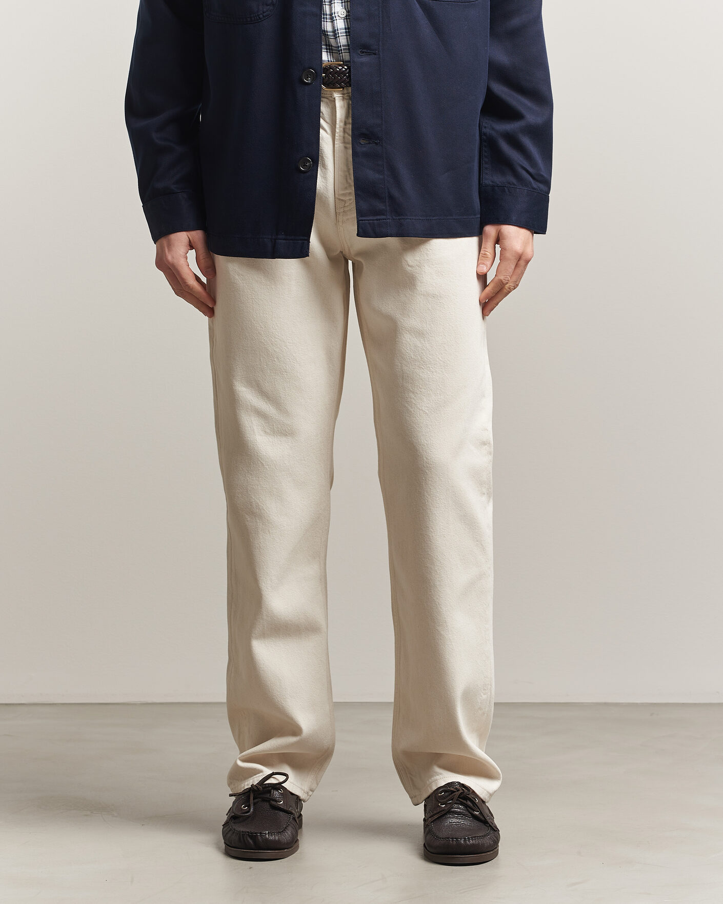 Herre | Jeans | Gant | Straight Fit Jeans Ecru