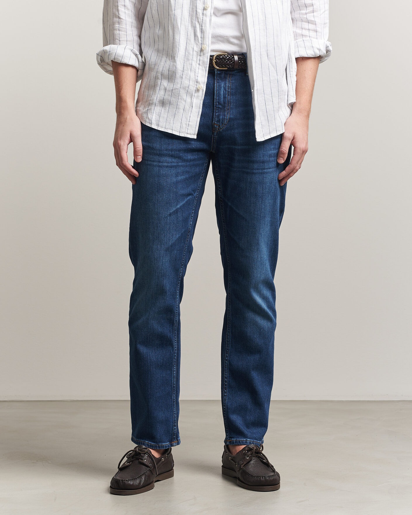 Herre | Jeans | GANT | Regular Fit Jeans Mid Blue Worn In