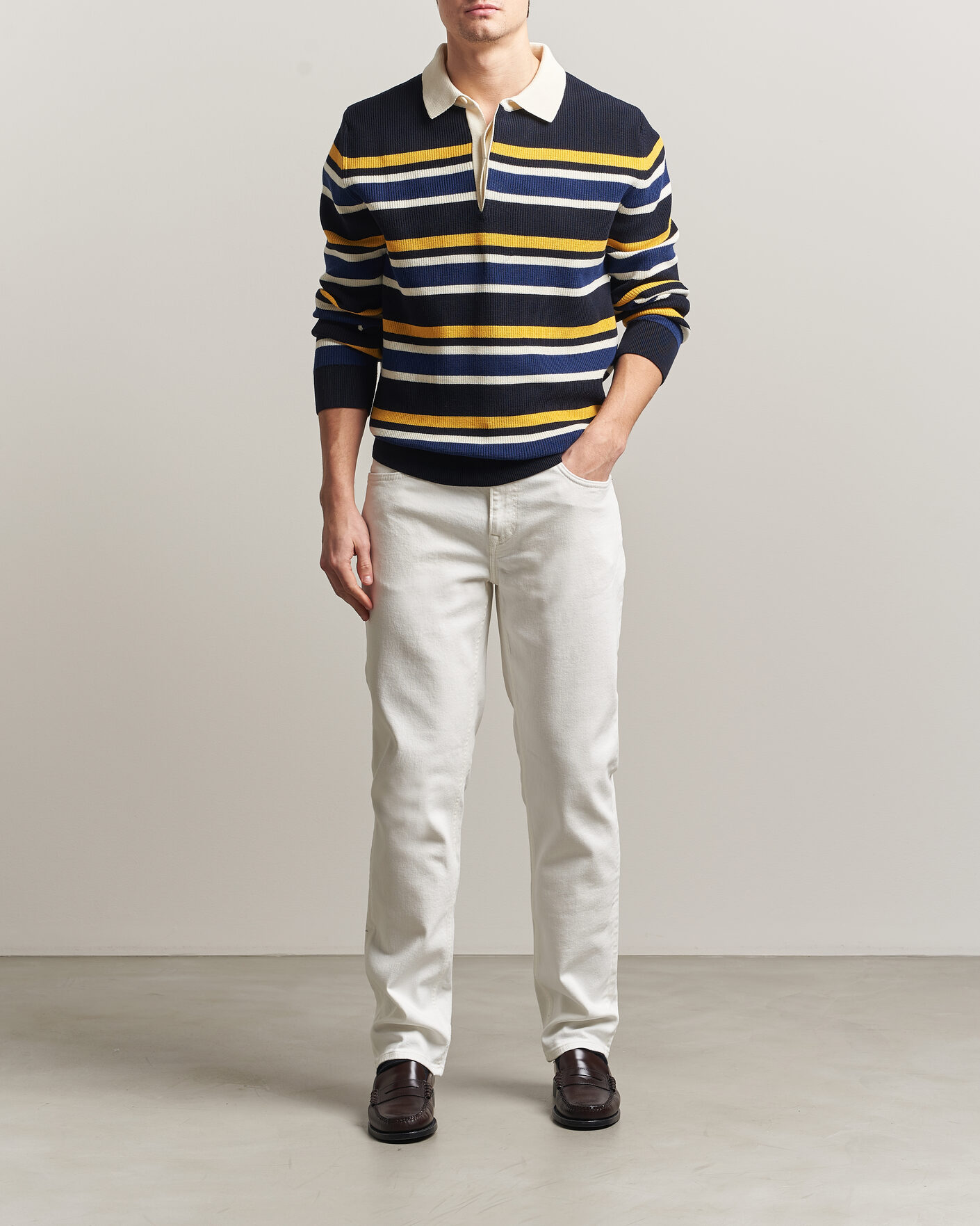 Herre | Jeans | GANT | Regular Fit Jeans Eggshell