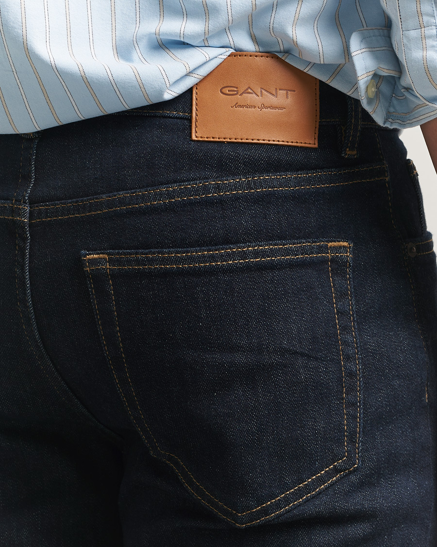 Herre | Bukser | Gant | Regular Fit Jeans Dark Blue