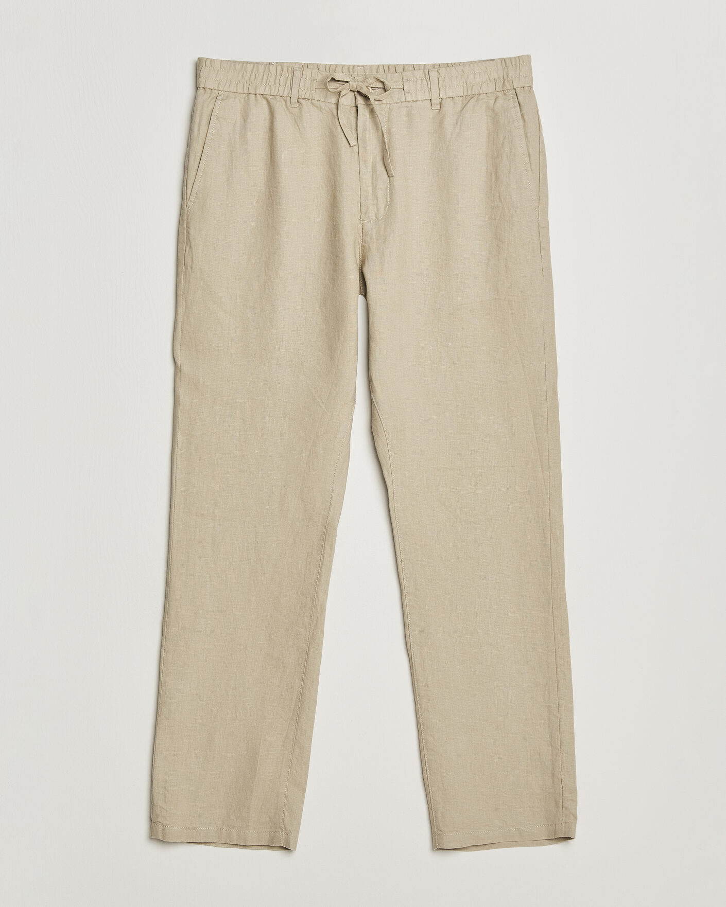Herre | Bukser | Gant | Regular Fit Linen Drawstring Pants Oat Beige