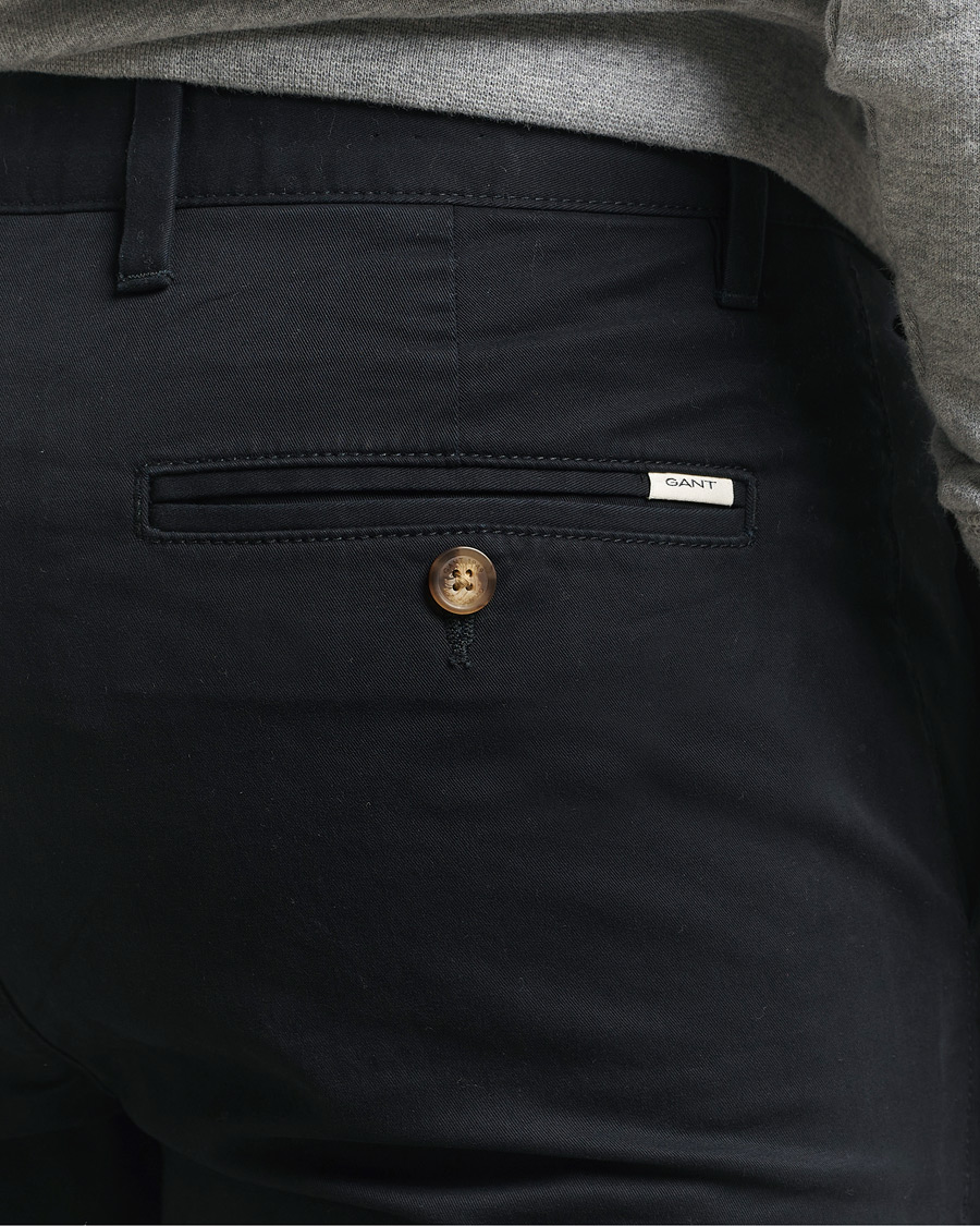Herre | Bukser | GANT | Slim Fit Chinos Black