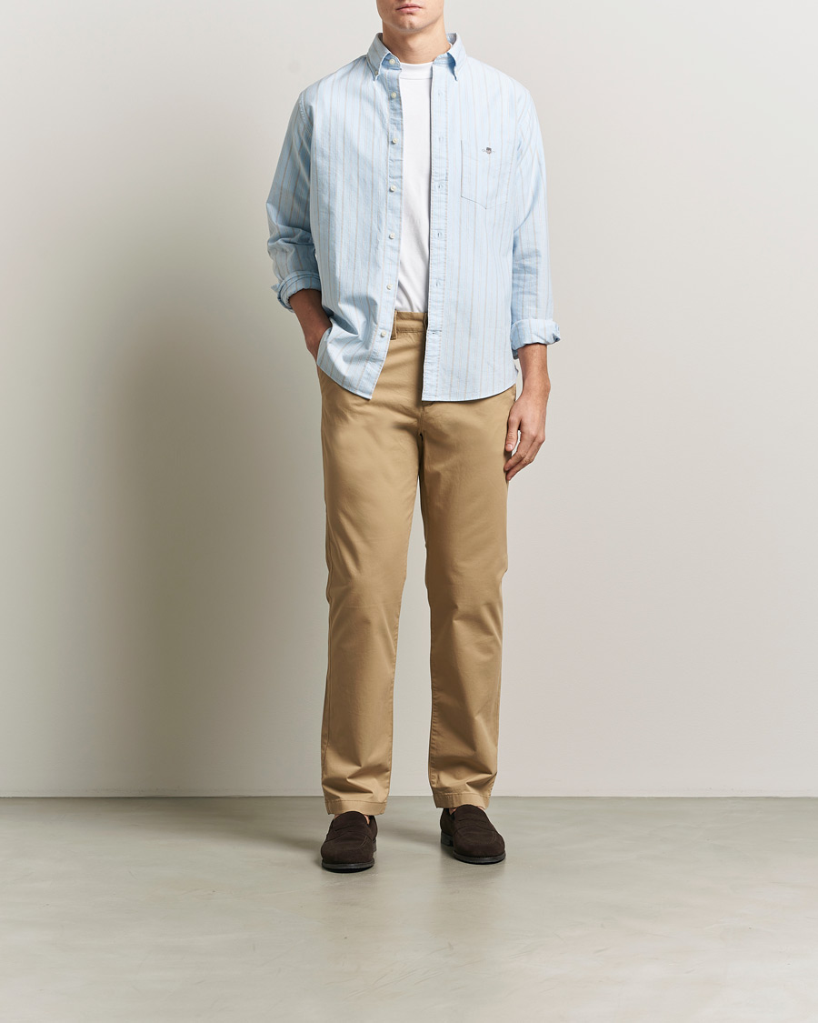 Herre | Bukser | GANT | Regular Fit Chinos Dark Khaki