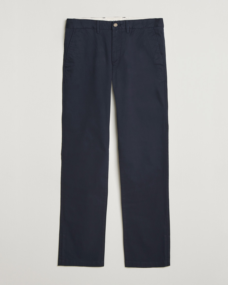 Herre | Bukser | GANT | Regular Fit Chinos Evening Blue