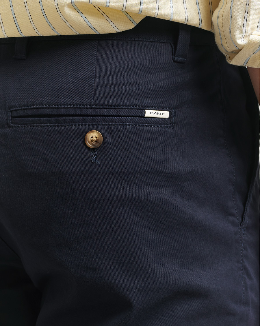 Herre | Bukser | GANT | Regular Fit Chinos Evening Blue