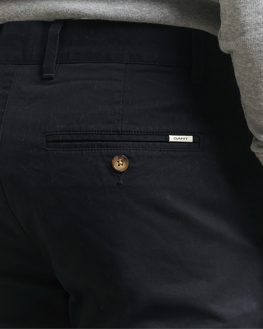 Herre | Bukser | GANT | Regular Fit Chinos Black
