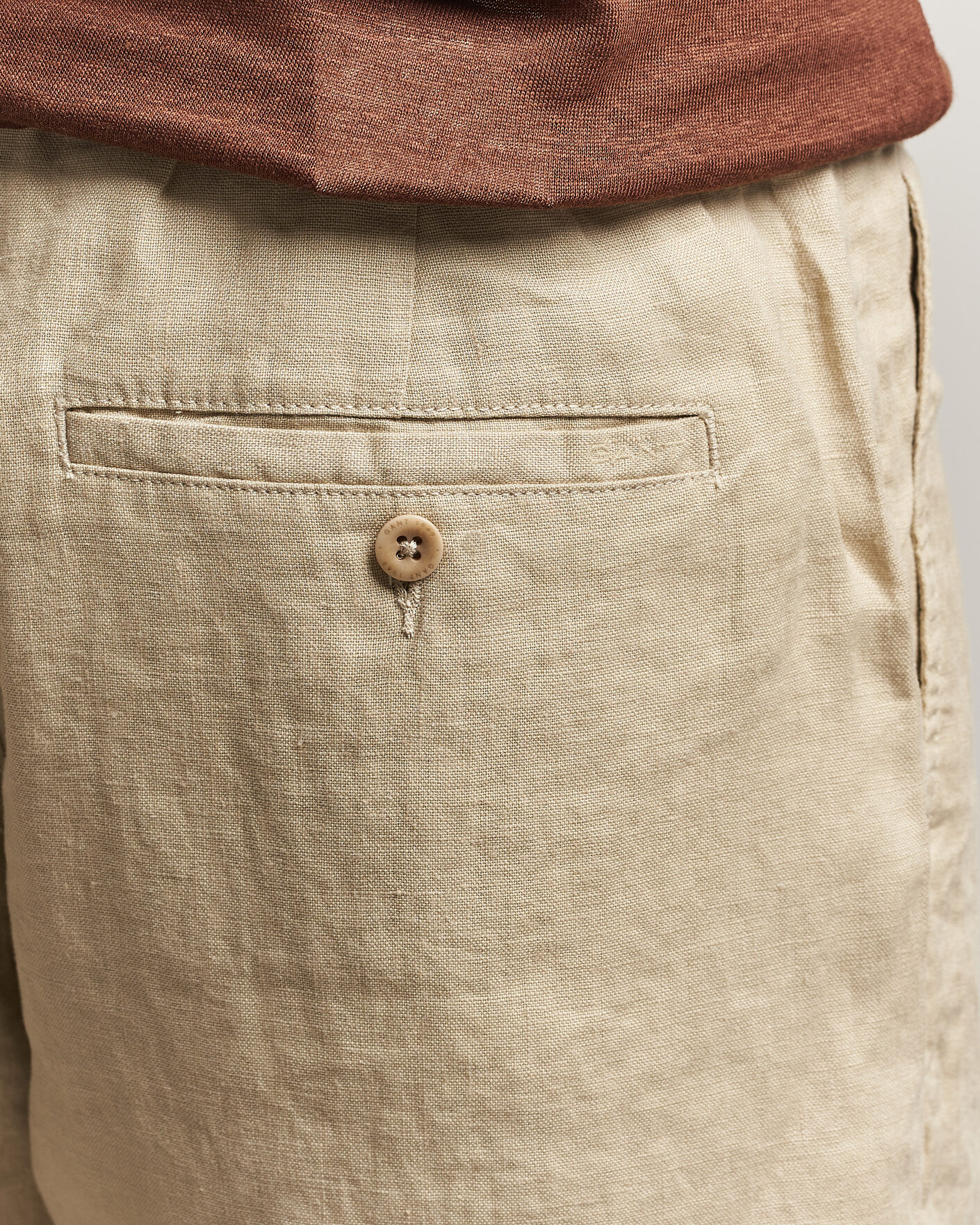 Herre | Shorts | Gant | Regular Fit Linen Drawstring Shorts Oat Beige