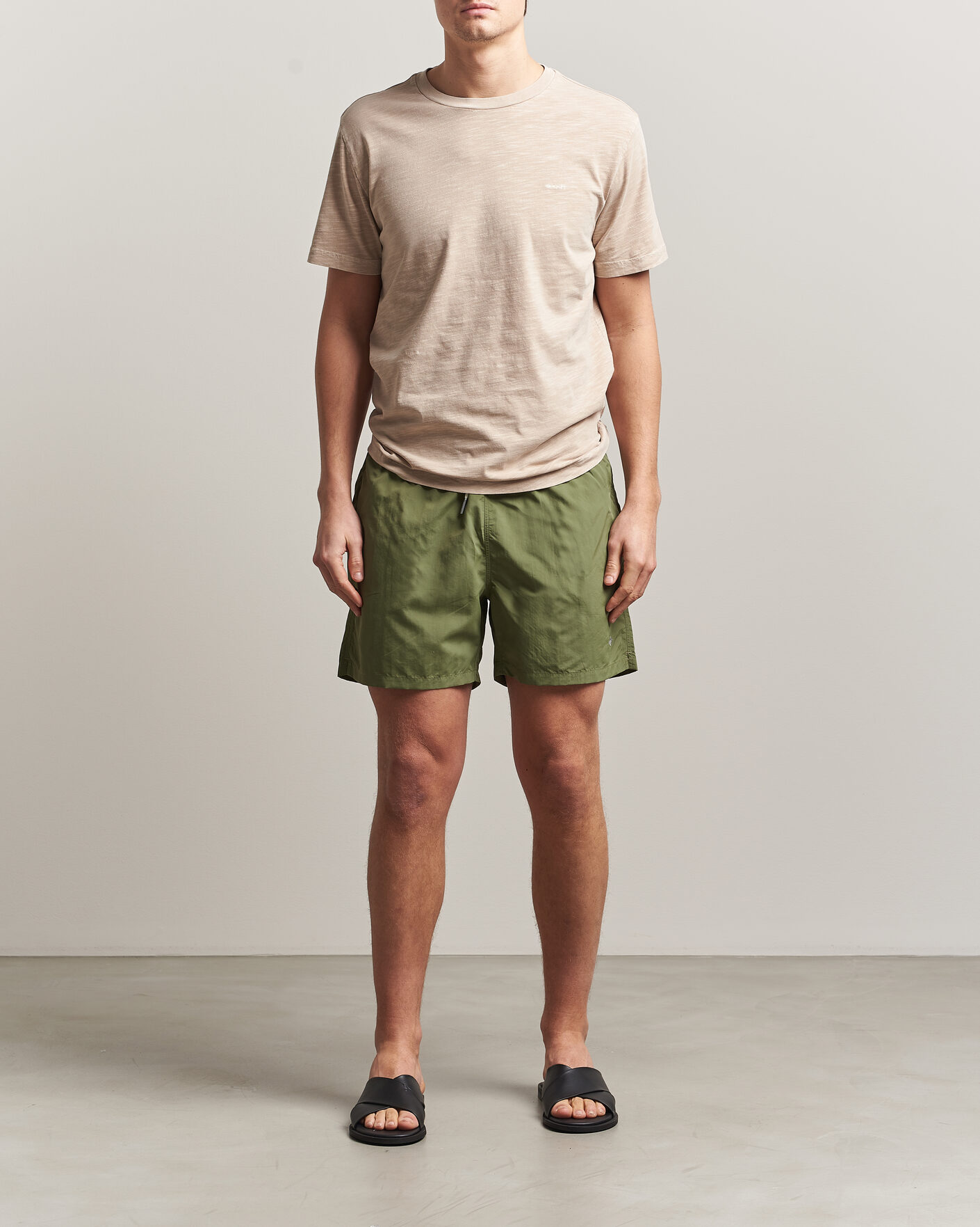 Herre | Badeshorts | Gant | Basic Swimshorts Dry Herb Green