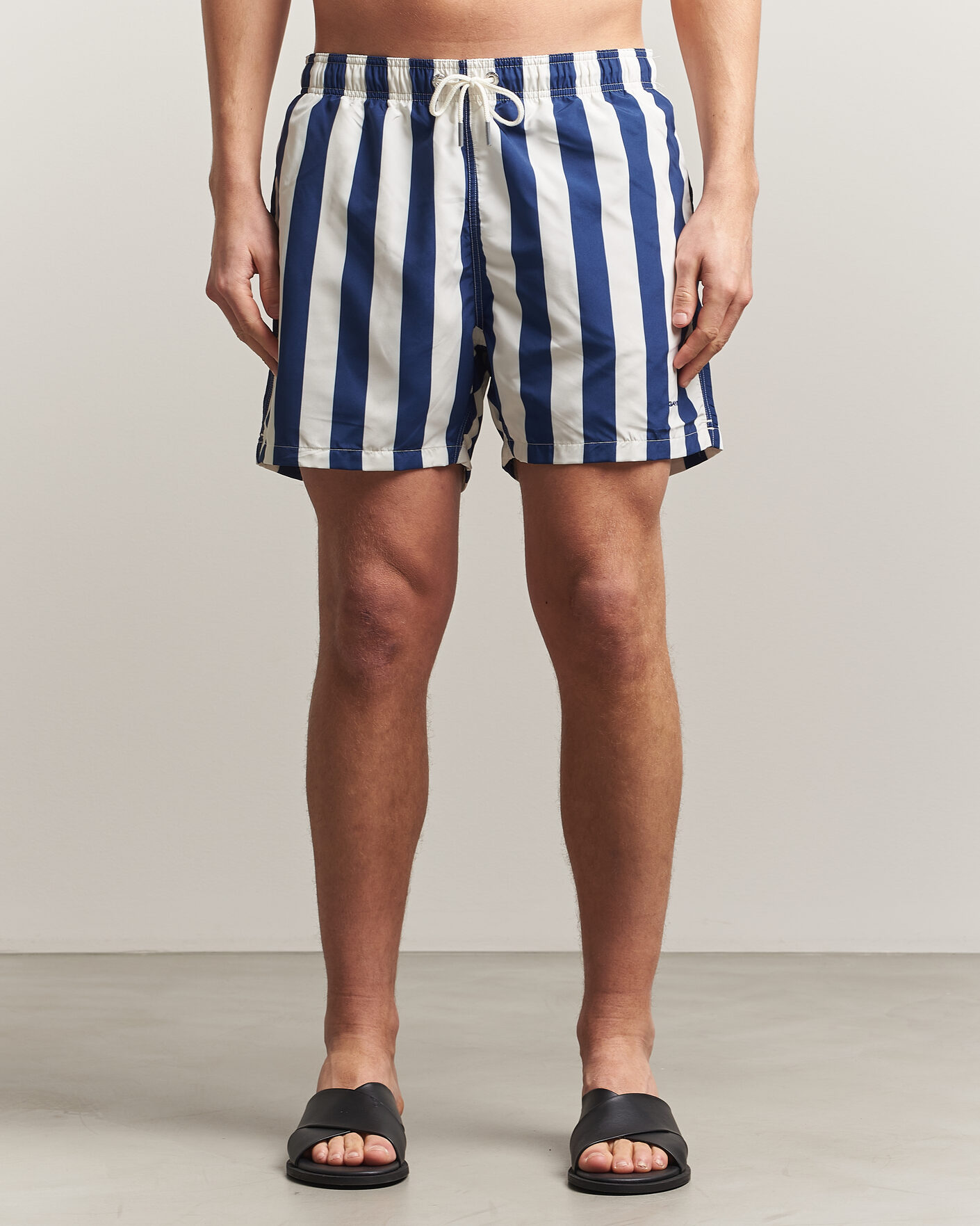 Herre | Badeshorts | GANT | Blockstriped Swimshorts Rich Navy