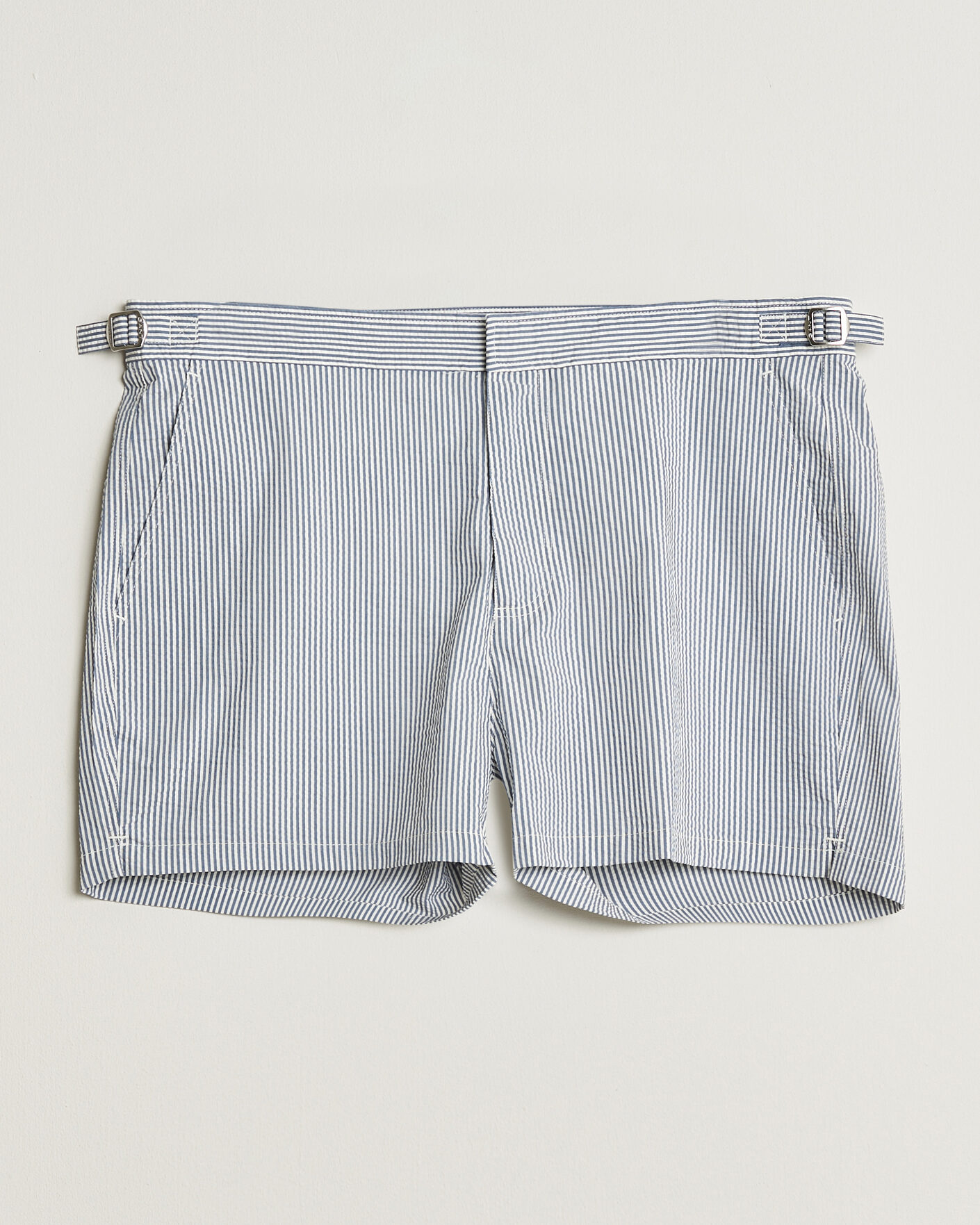 Herre | Badeshorts | GANT | Fitted Seersucker Swimshorts Vintage Blue