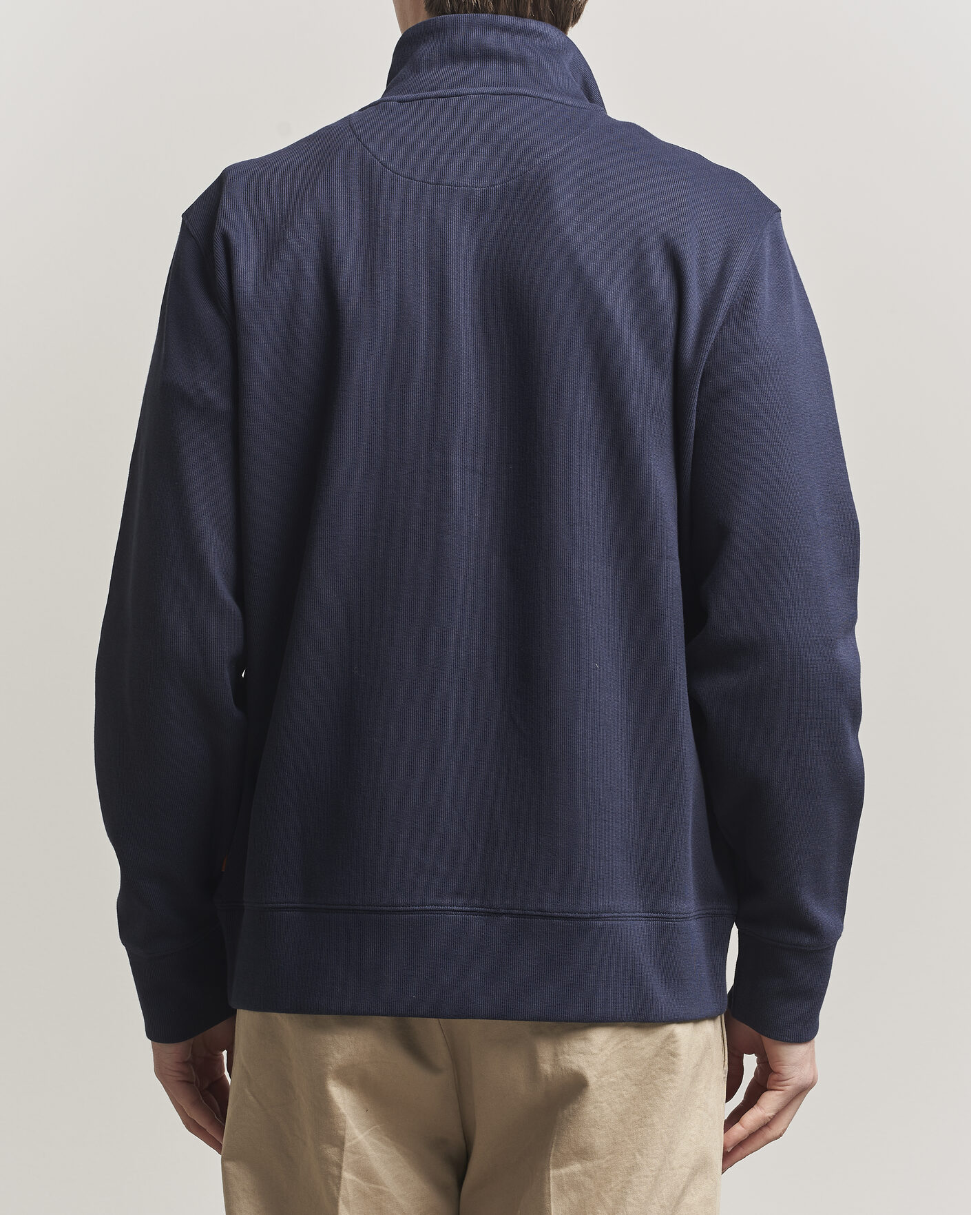 Herre | Gensere | Gant | Light Sacker Rib Full Zip Evening Blue