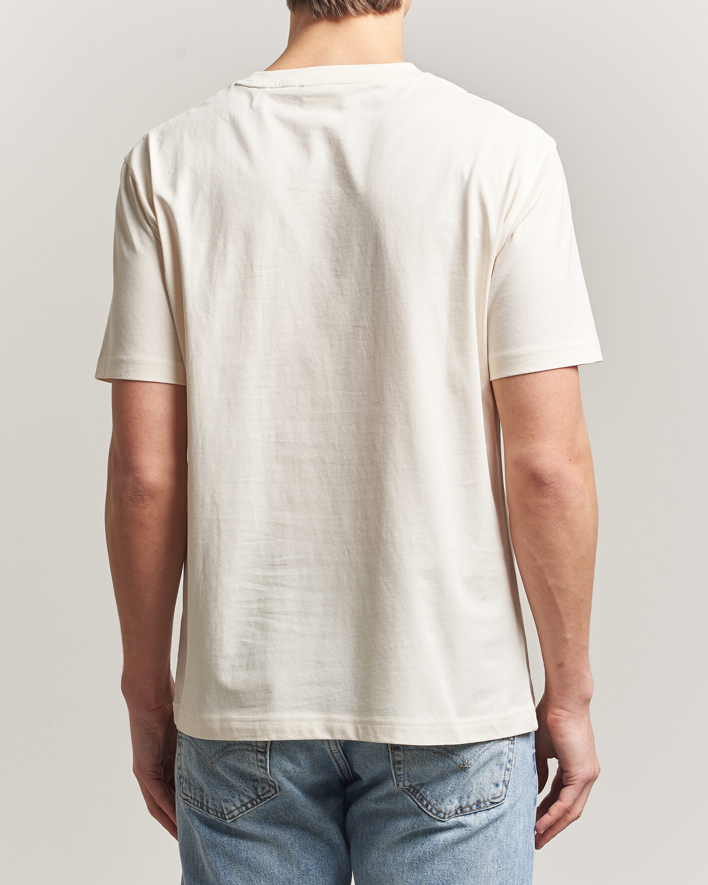 Herre | T-Shirts | GANT | Scenery Graphic Crew Neck T-Shirt Cream