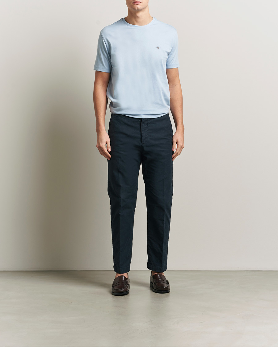 Herre | T-Shirts | Gant | The Original T-Shirt Fresh Blue