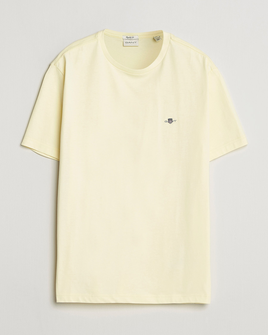 Herre | T-Shirts | Gant | The Original T-Shirt Vanilla Yellow