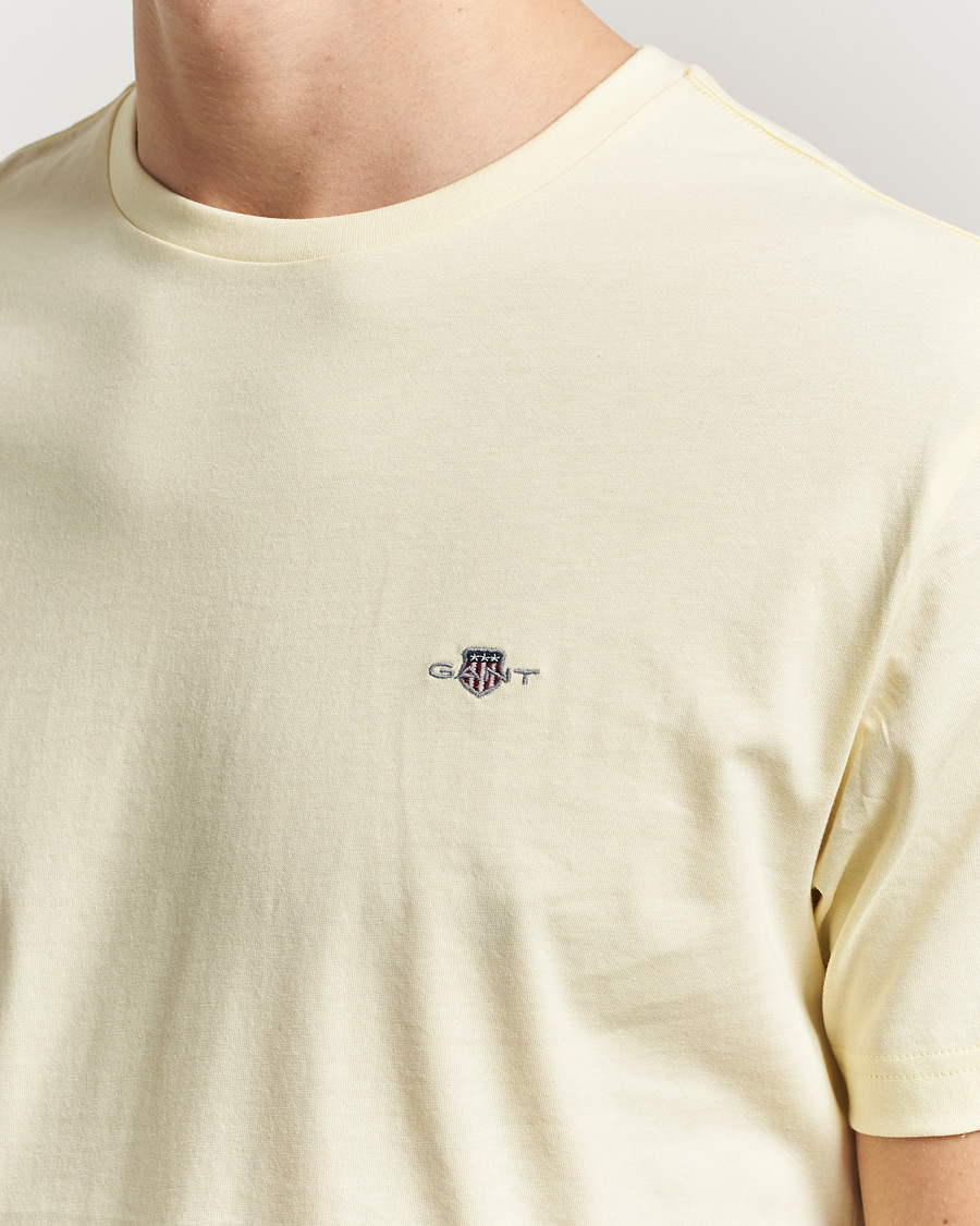 Herre | T-Shirts | Gant | The Original T-Shirt Vanilla Yellow