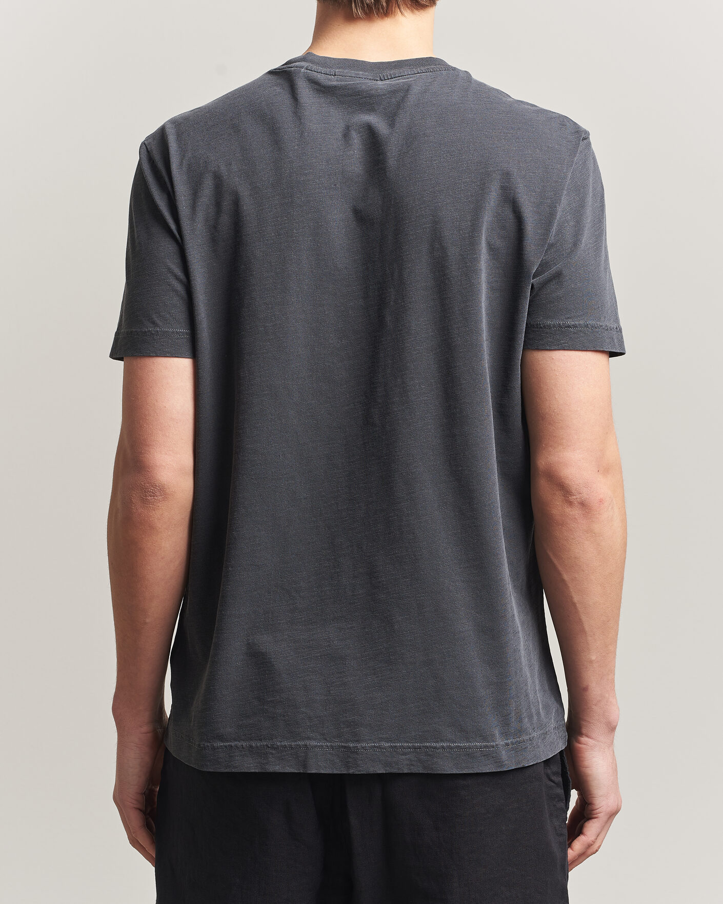 Herre | T-Shirts | Gant | Washed Slub T-Shirt Black