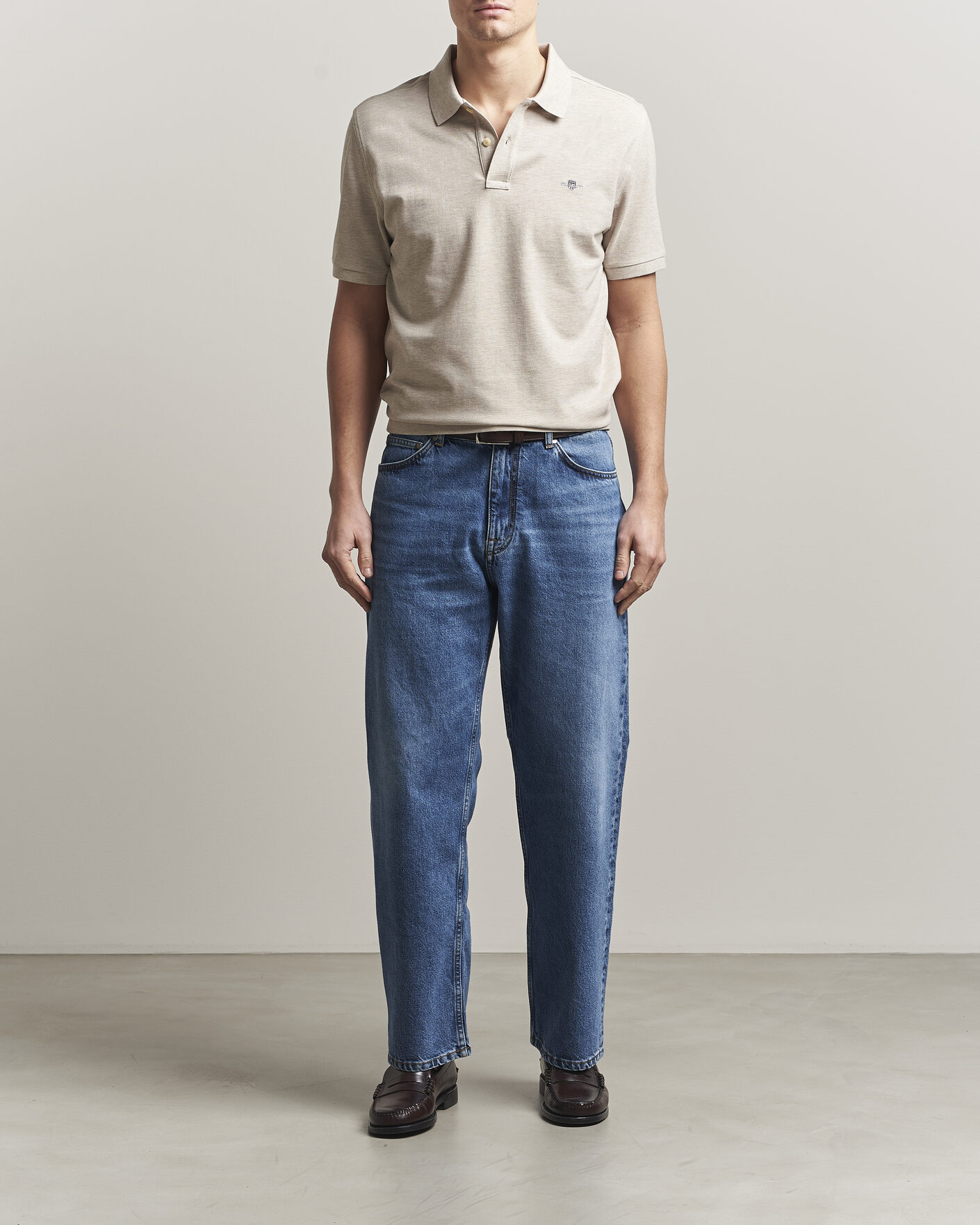 Herre | Pikéer | GANT | The Original Polo Oat Melange