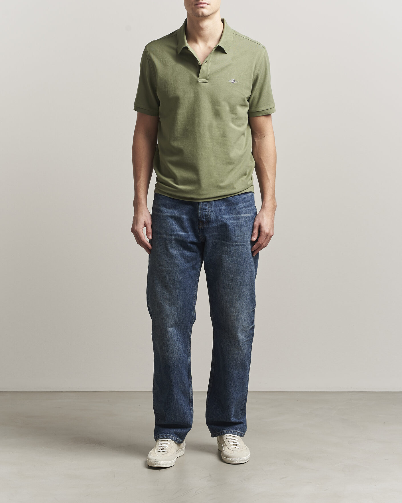Herre | Pikéer | Gant | The Original Polo Dry Herb Green