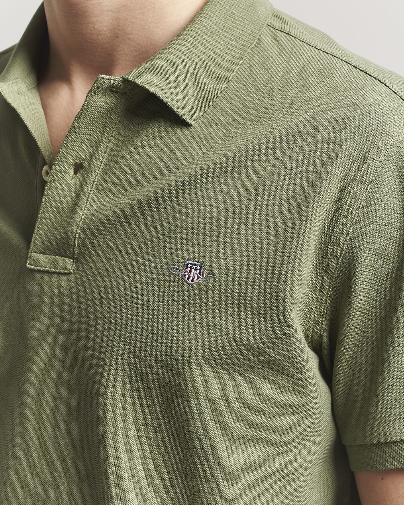 Herre | Pikéer | GANT | The Original Polo Dry Herb Green