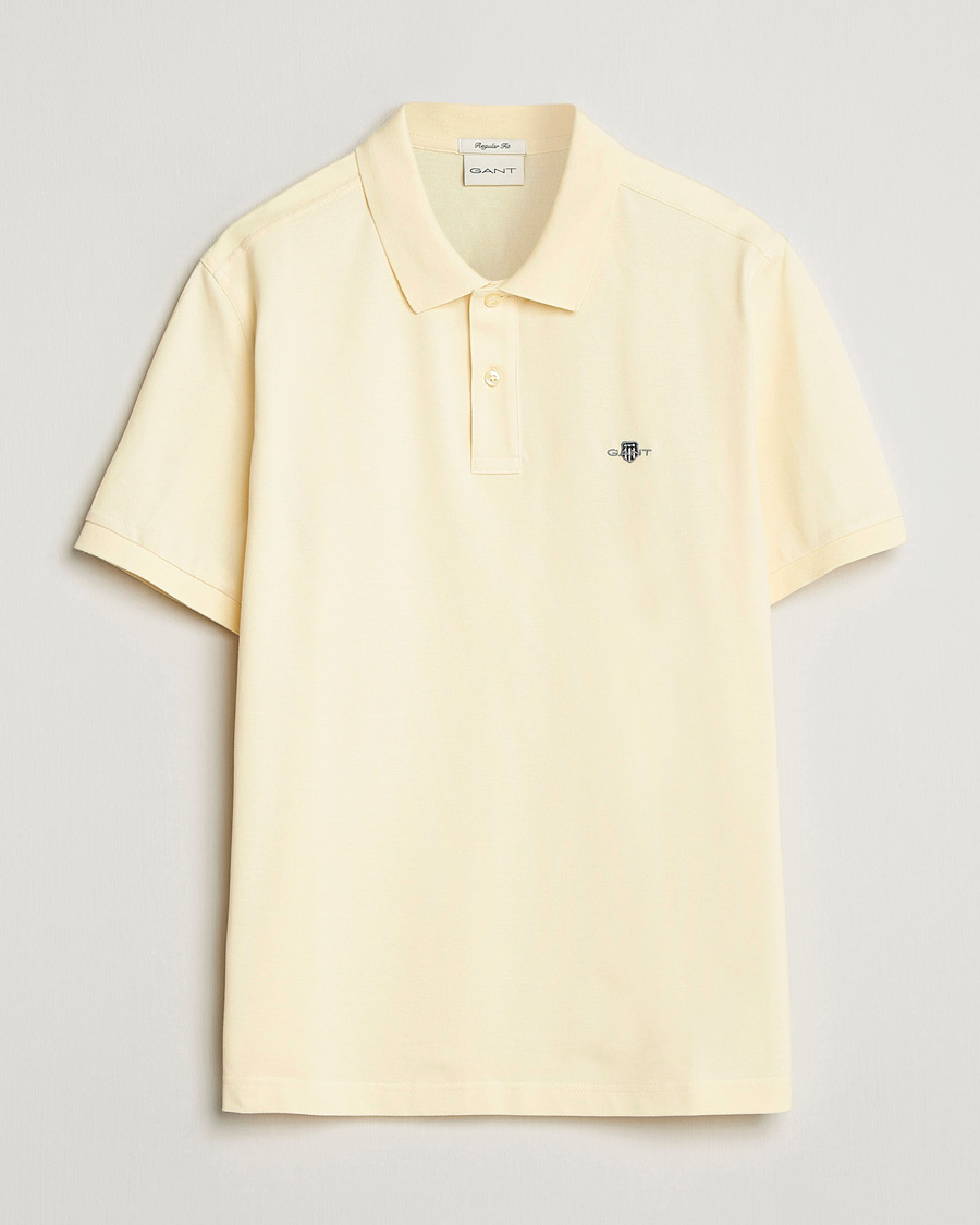Herre | Pikéer | GANT | The Original Polo Vanilla Yellow