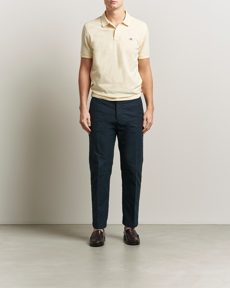 Herre | Pikéer | GANT | The Original Polo Vanilla Yellow
