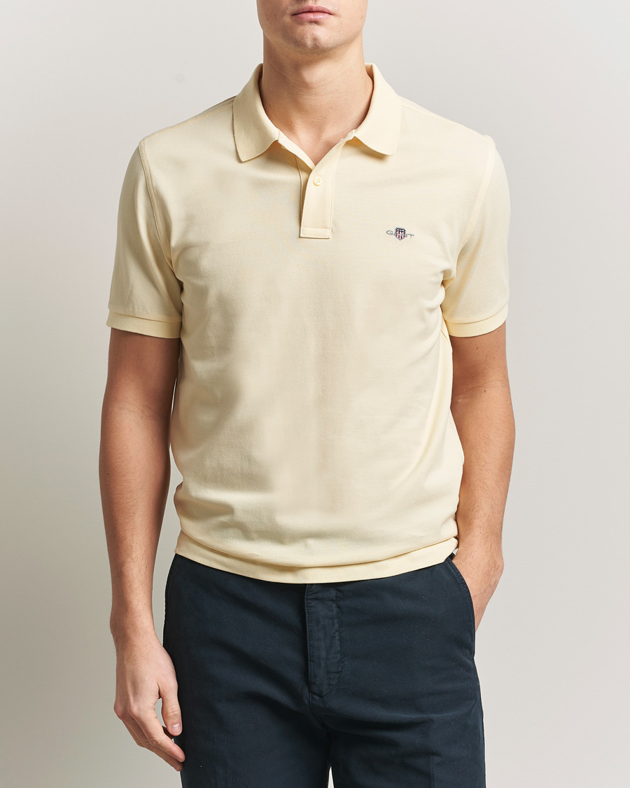 Herre | Pikéer | Gant | The Original Polo Vanilla Yellow