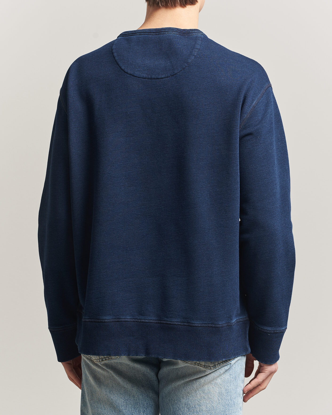 Herre | Gensere | GANT | Indigo Graphic Sweatshirt Dark Blue