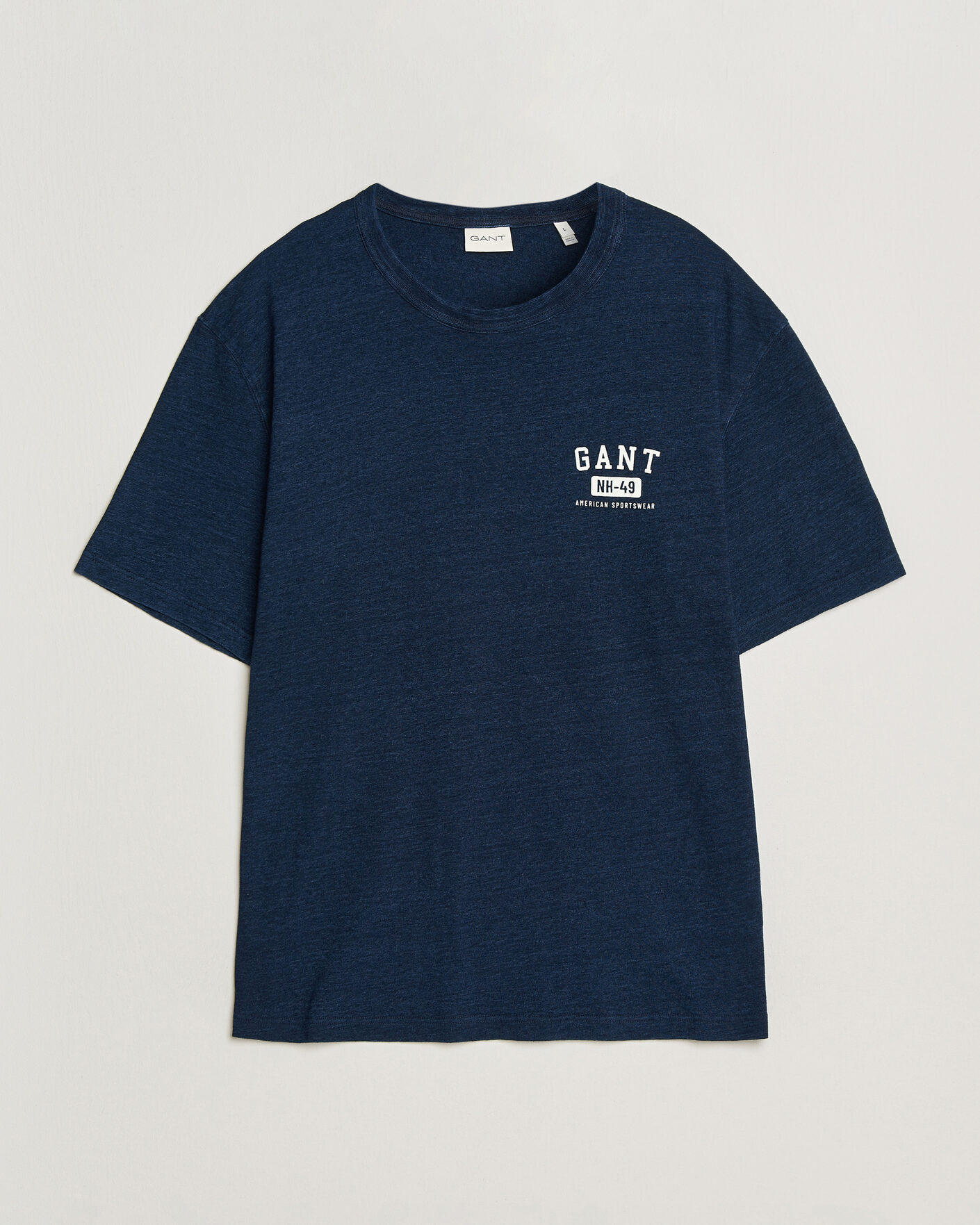 Herre | T-Shirts | GANT | Indigo Graphic T-Shirt Dark Blue