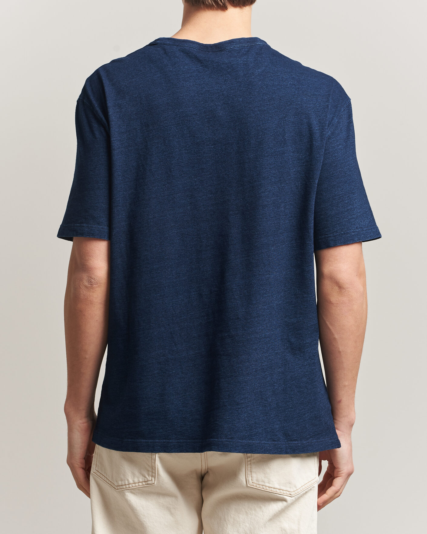 Herre | T-Shirts | Gant | Indigo Graphic T-Shirt Dark Blue