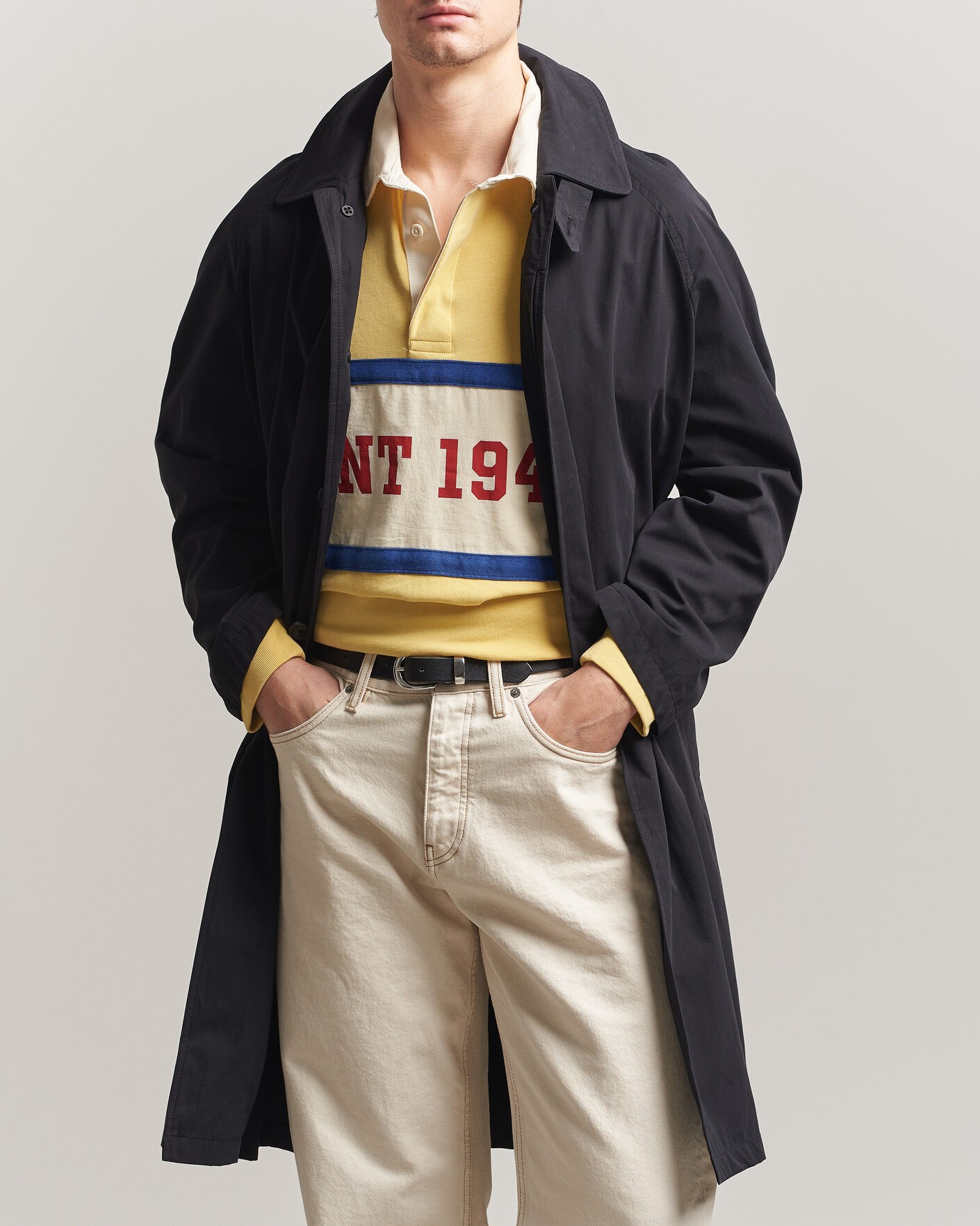 Herre | Jakker | GANT | Cotton Coat Black