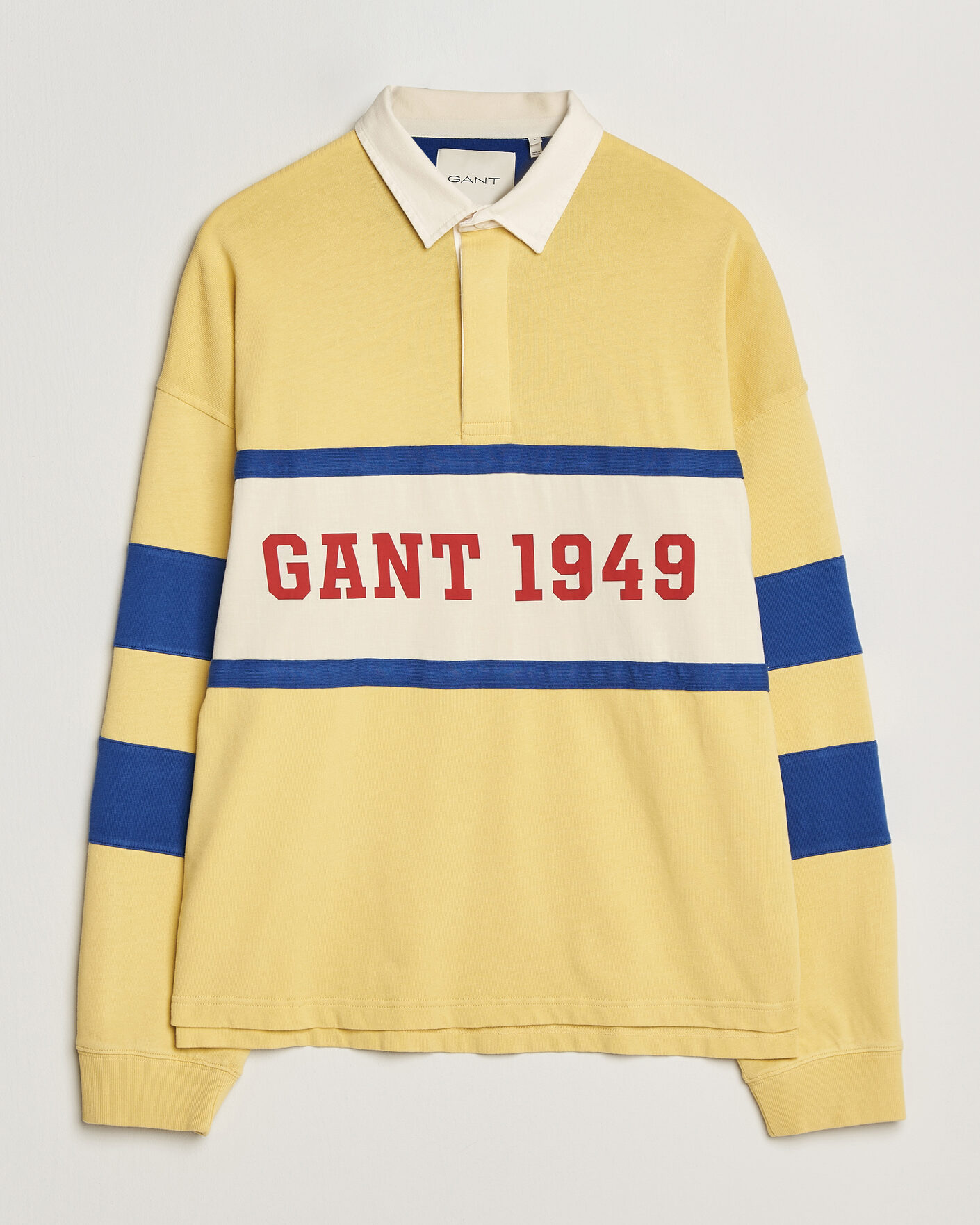 Herre | Gensere | GANT | Heavy Rugger Light Mustard Yellow