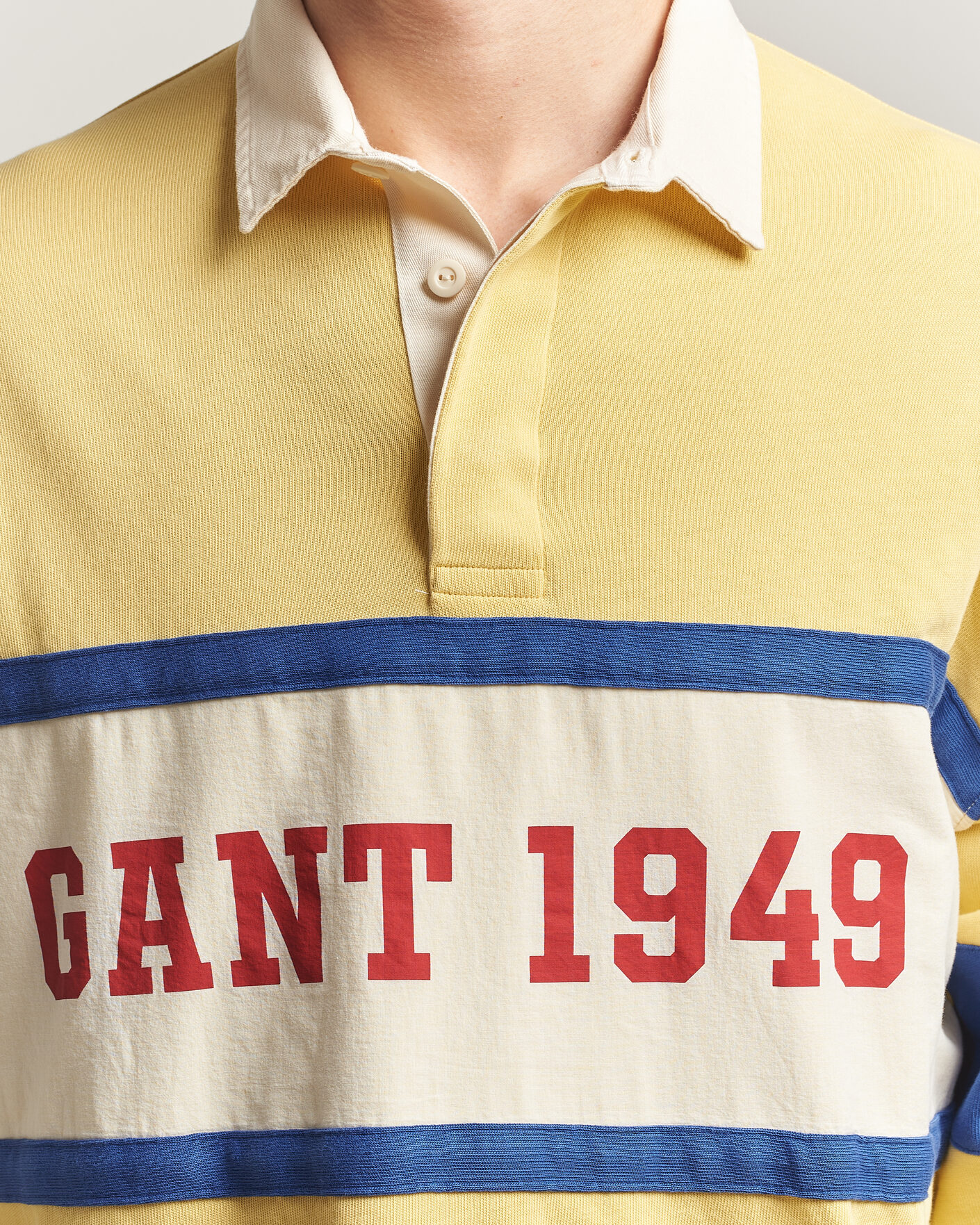 Herre | Gensere | Gant | Heavy Rugger Light Mustard Yellow