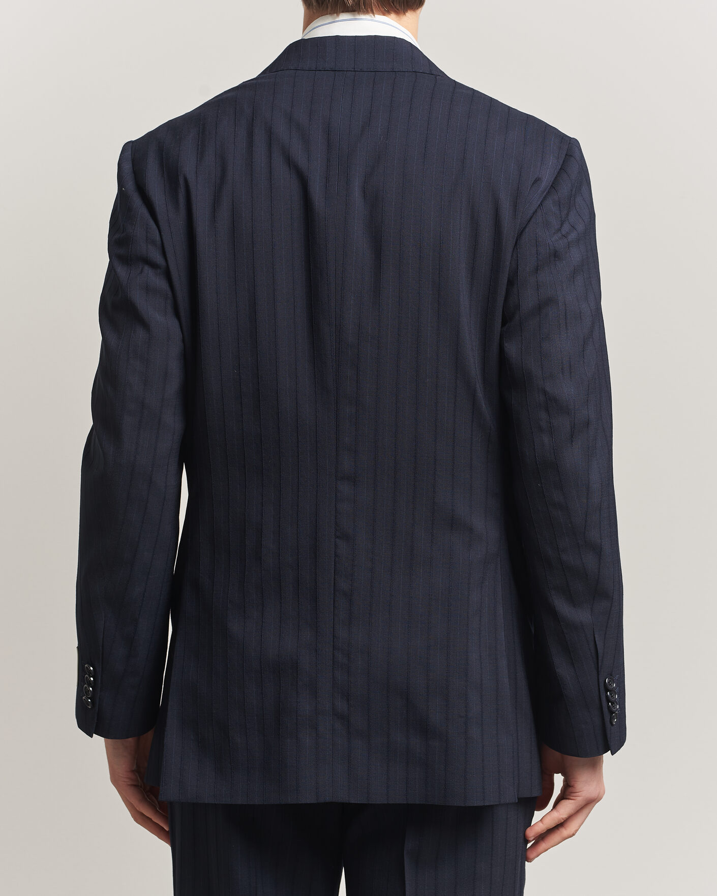 Herre | Dressjakker | Gant | Tonal Pinstriped Suit Blazer Evening Blue