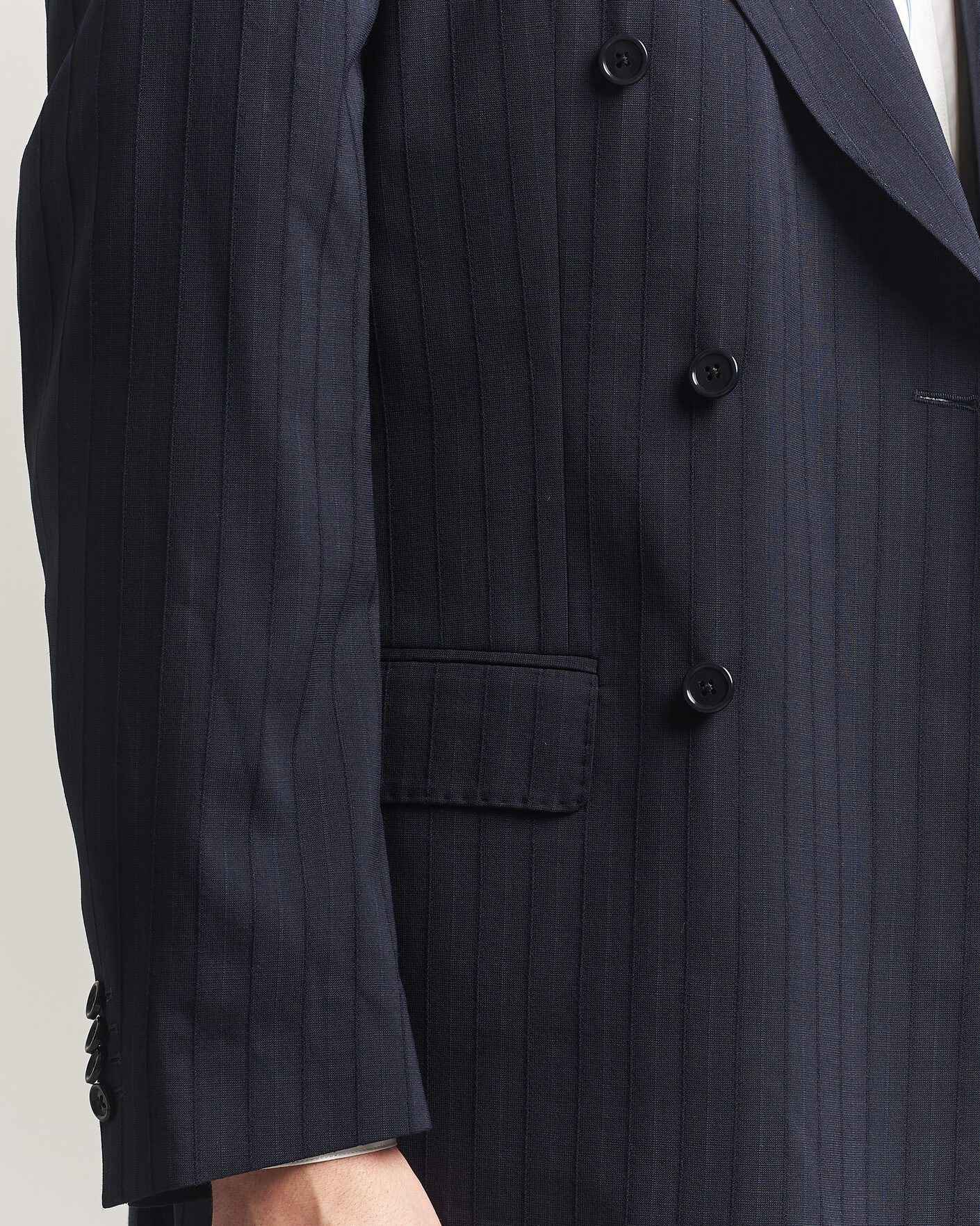 Herre | Dressjakker | GANT | Tonal Pinstriped Suit Blazer Evening Blue