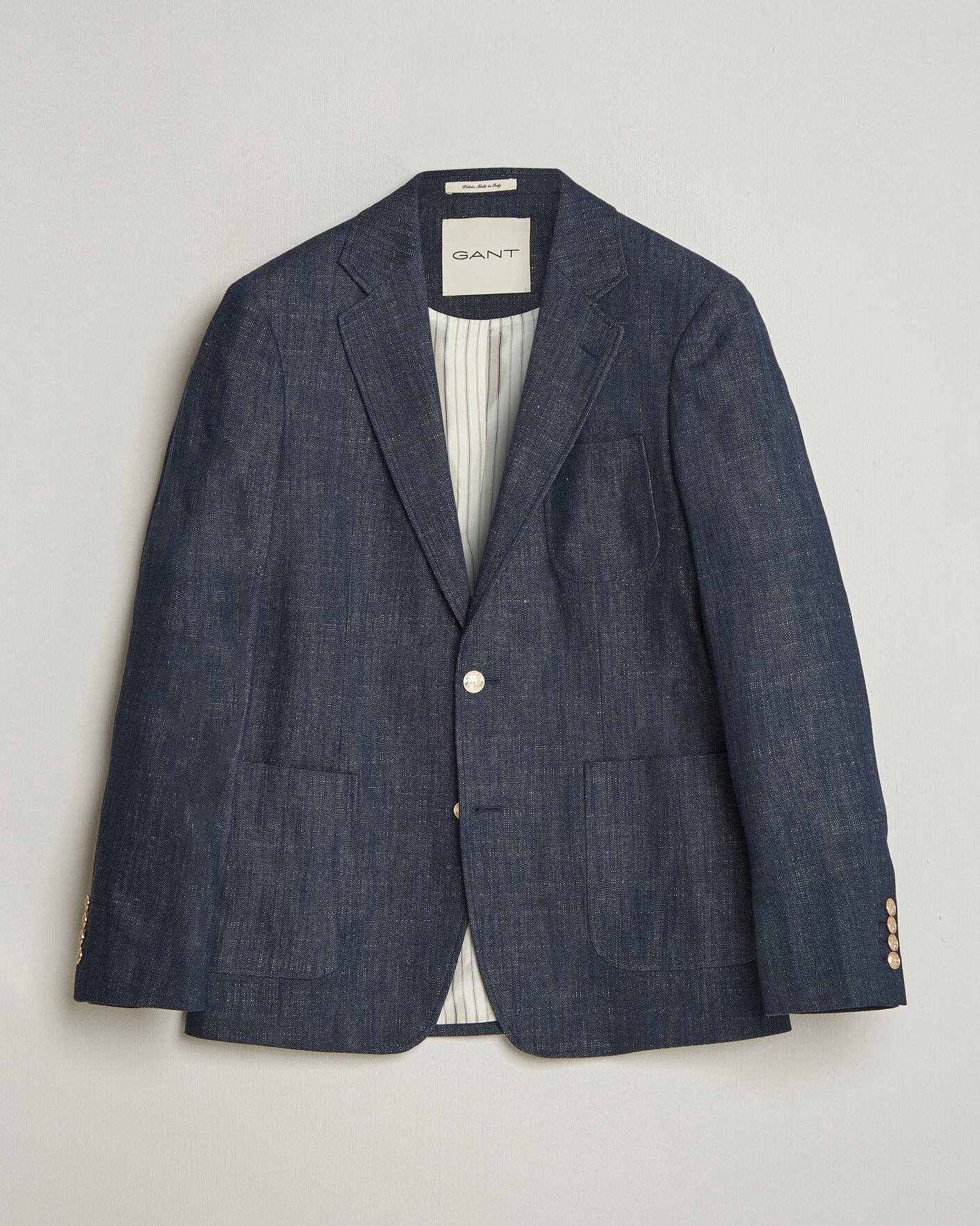 Herre | Dressjakker | GANT | Cotton Indigo Club Blazer Dark Blue Raw