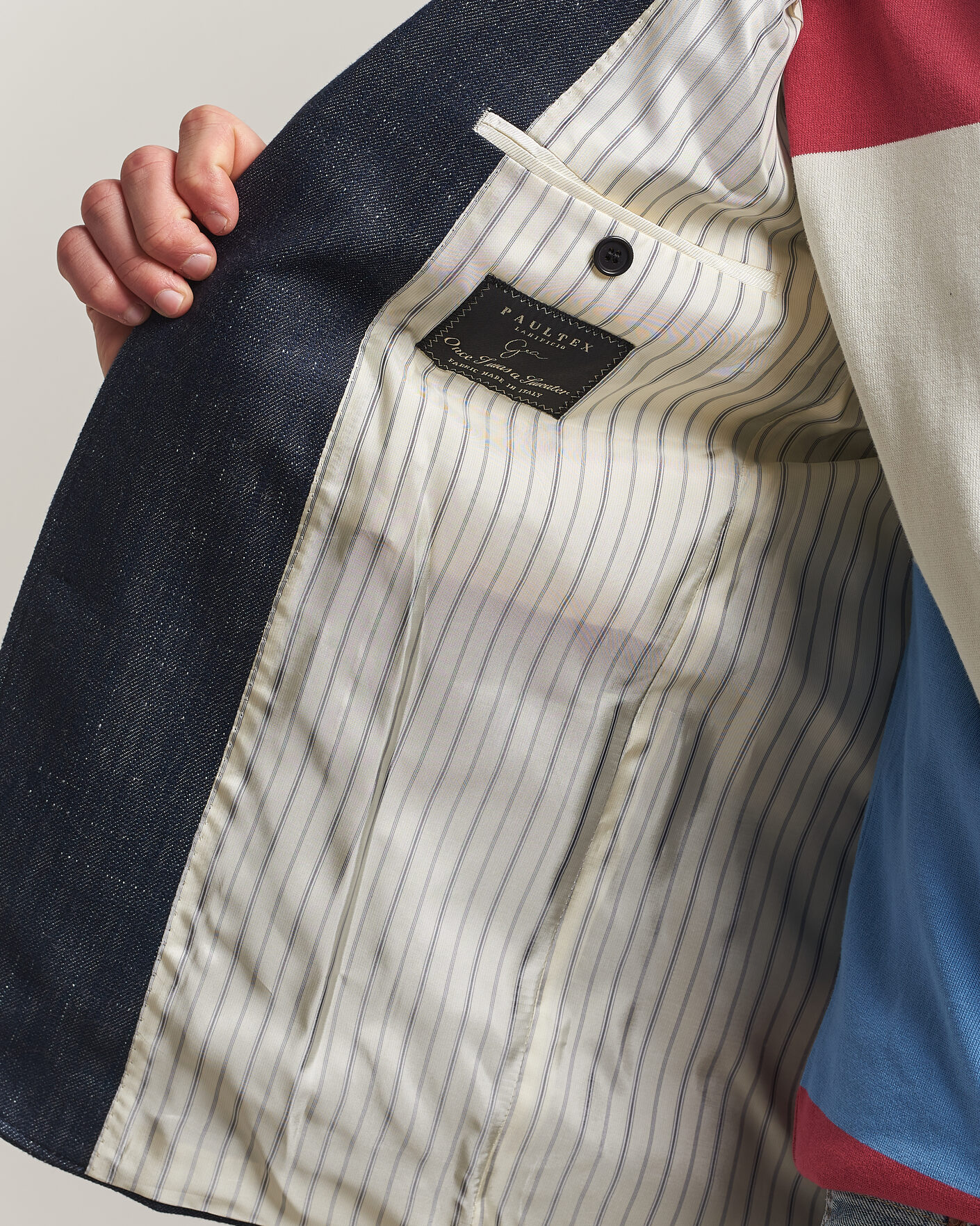 Herre | Dressjakker | GANT | Cotton Indigo Club Blazer Dark Blue Raw