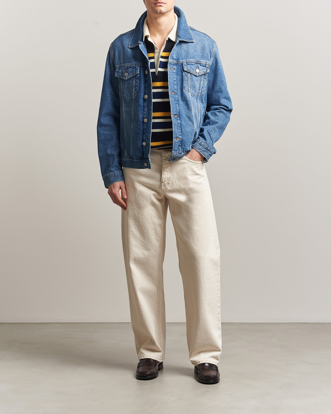 Herre | Jakker | GANT | Denim Trucker Jacket Mid Blue