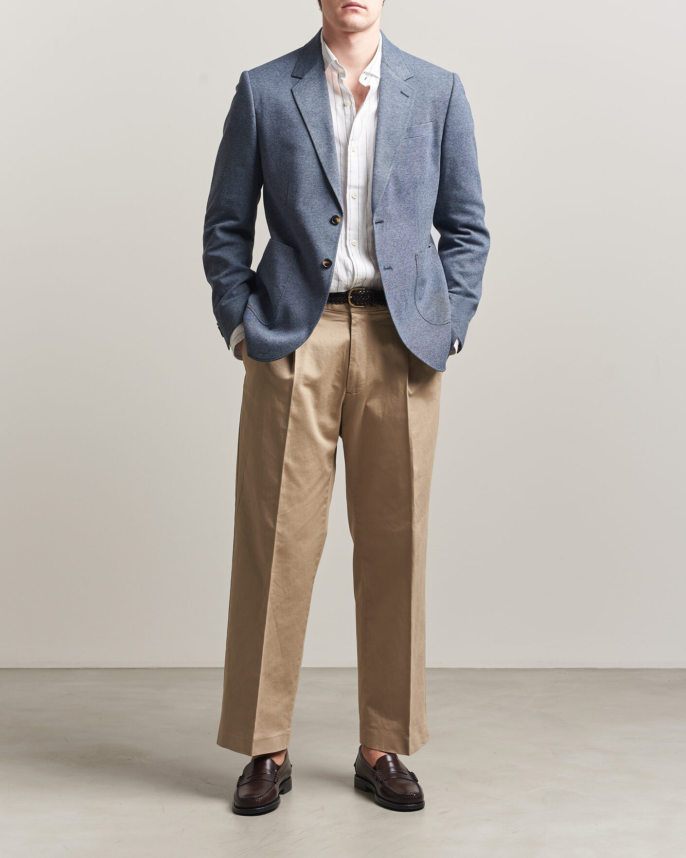 Herre | Dressjakker | Gant | Two Tone Jersey Pique Blazer Salty Sea