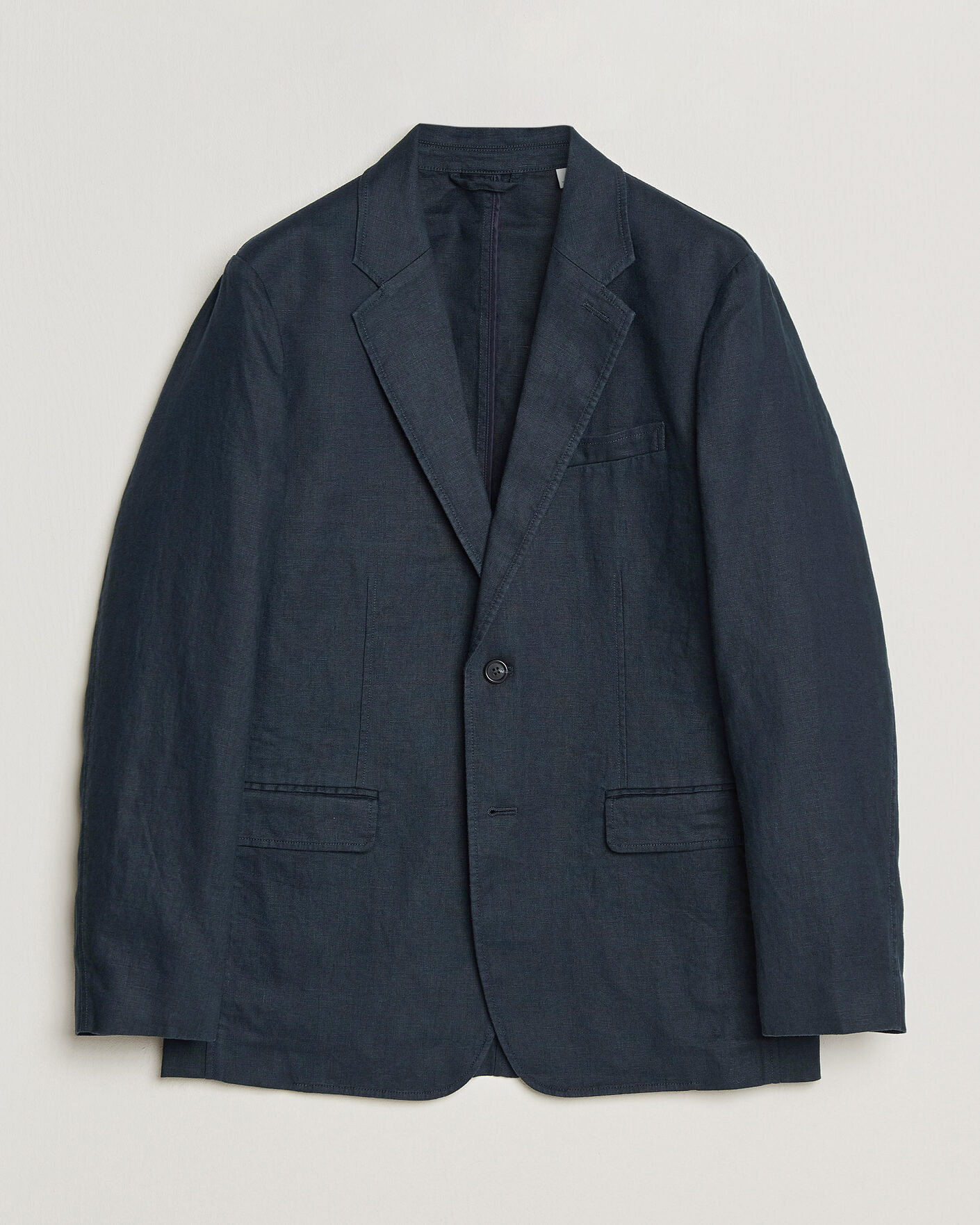 Herre | Dressjakker | Gant | Garment Dyed Linen Blazer Evening Blue