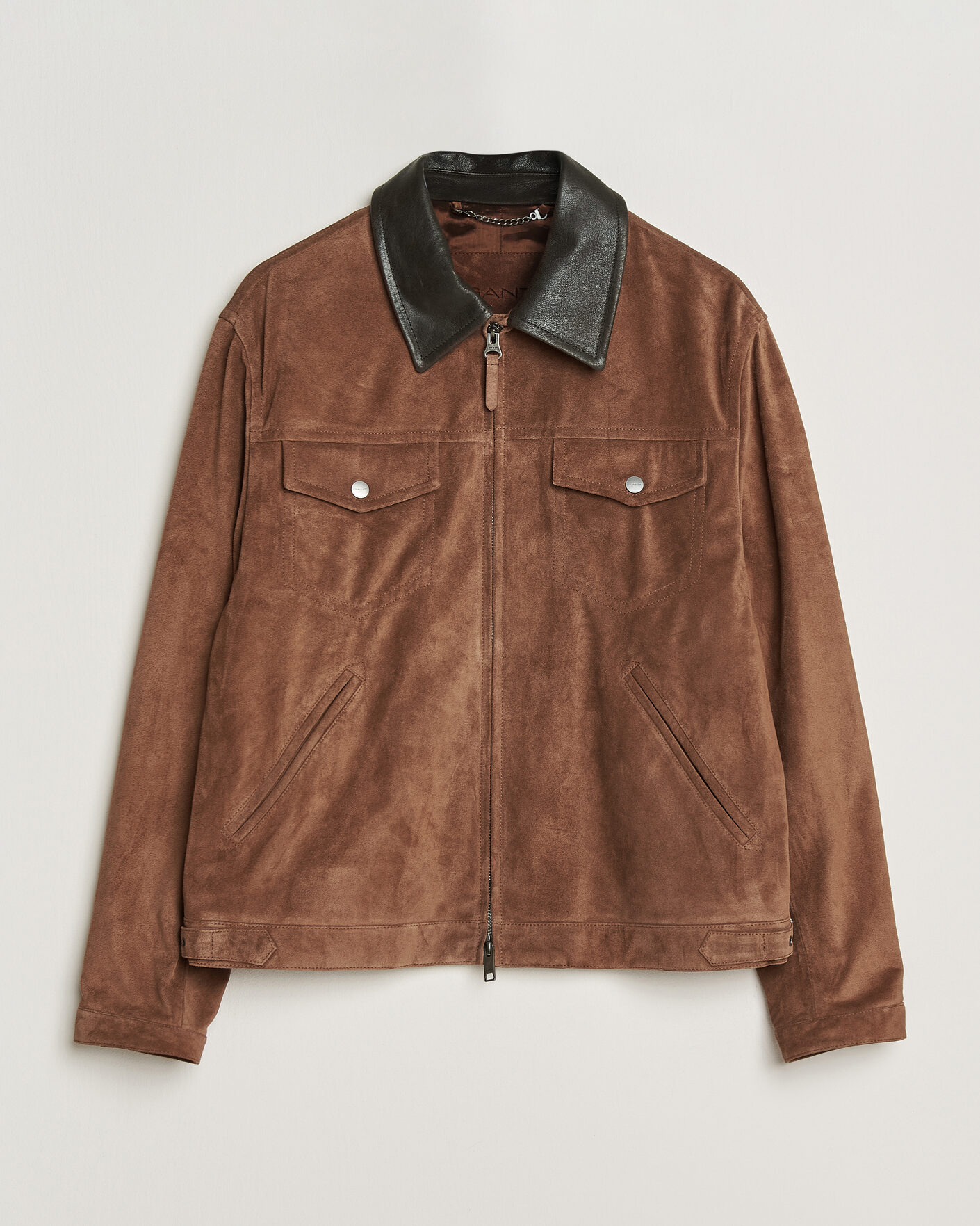 Herre | Jakker | GANT | Suede Jacket Mahogany Brown
