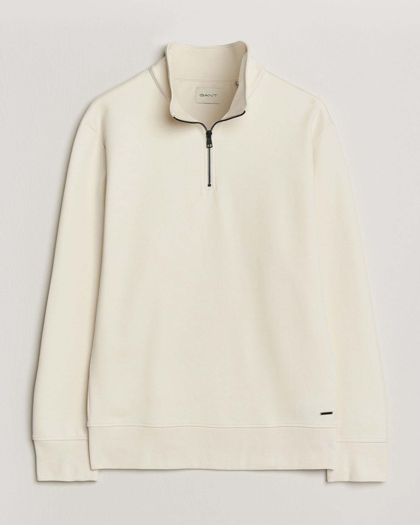 Herre | Gensere | Gant | Interlock Half Zip Creamed White