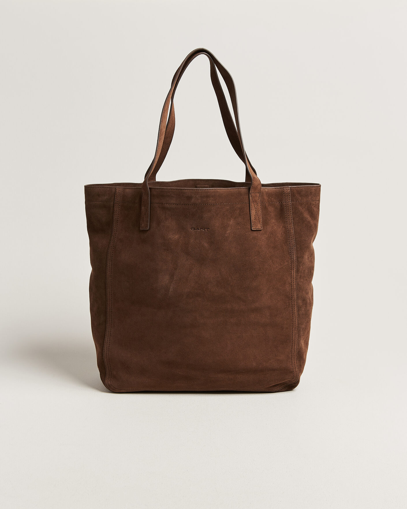 Herre | Vesker | Gant | Suede Tote Bag Mahogany Brown