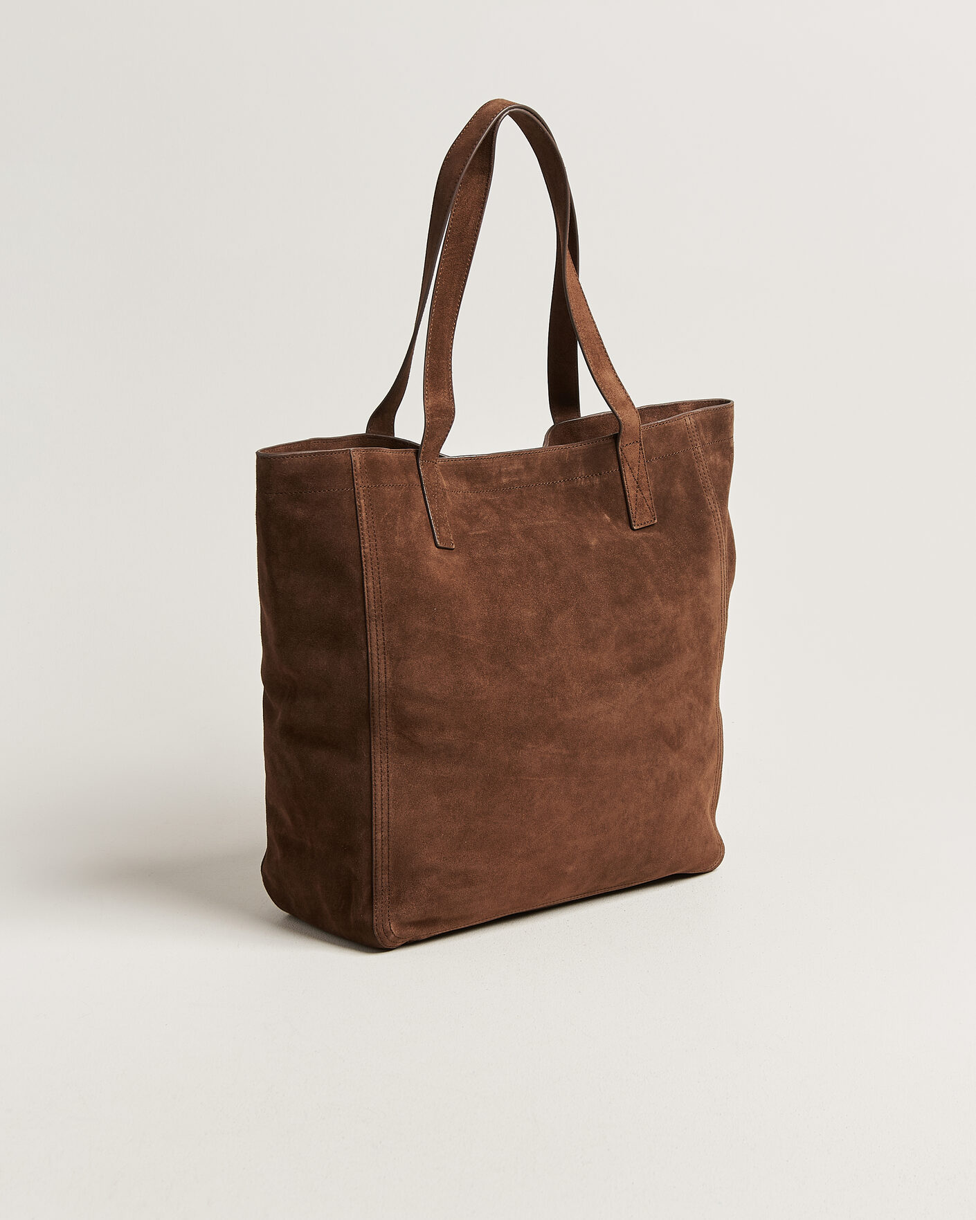 Herre | Vesker | GANT | Suede Tote Bag Mahogany Brown