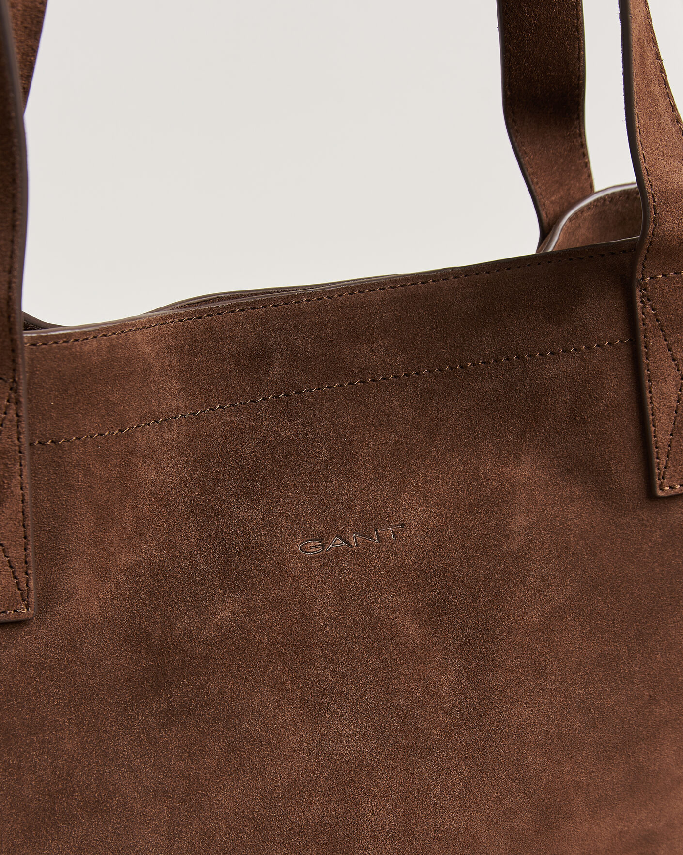 Herre | Vesker | GANT | Suede Tote Bag Mahogany Brown