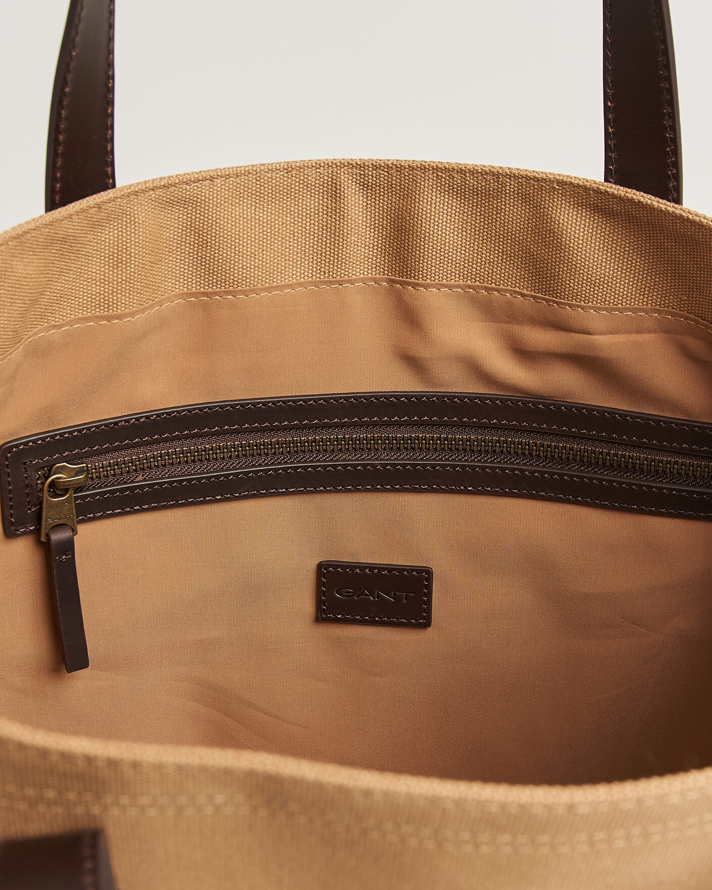 Herre | Vesker | GANT | Washed Canvas Tote Bag Warm Khaki